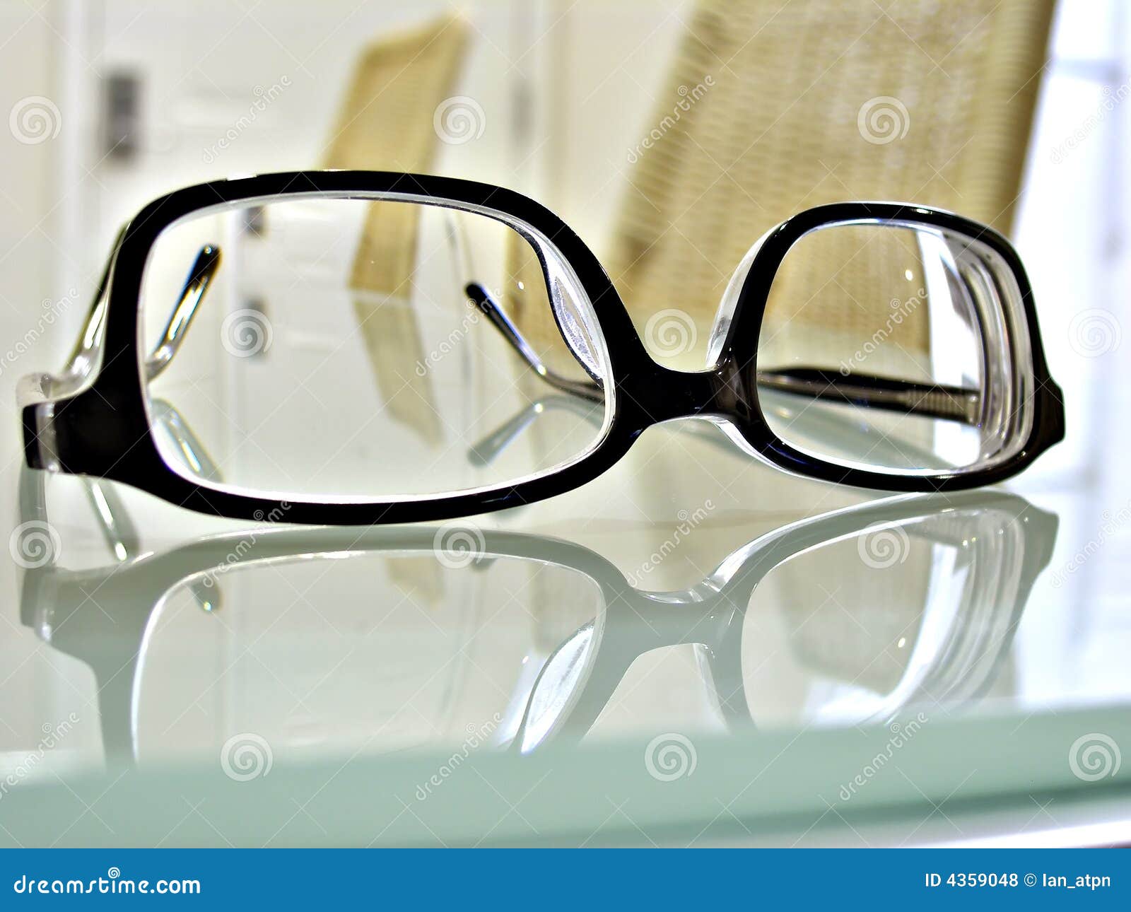 Close Up Shot of Eye Glasses Stock Photo Image of sight, rimmed 4359048