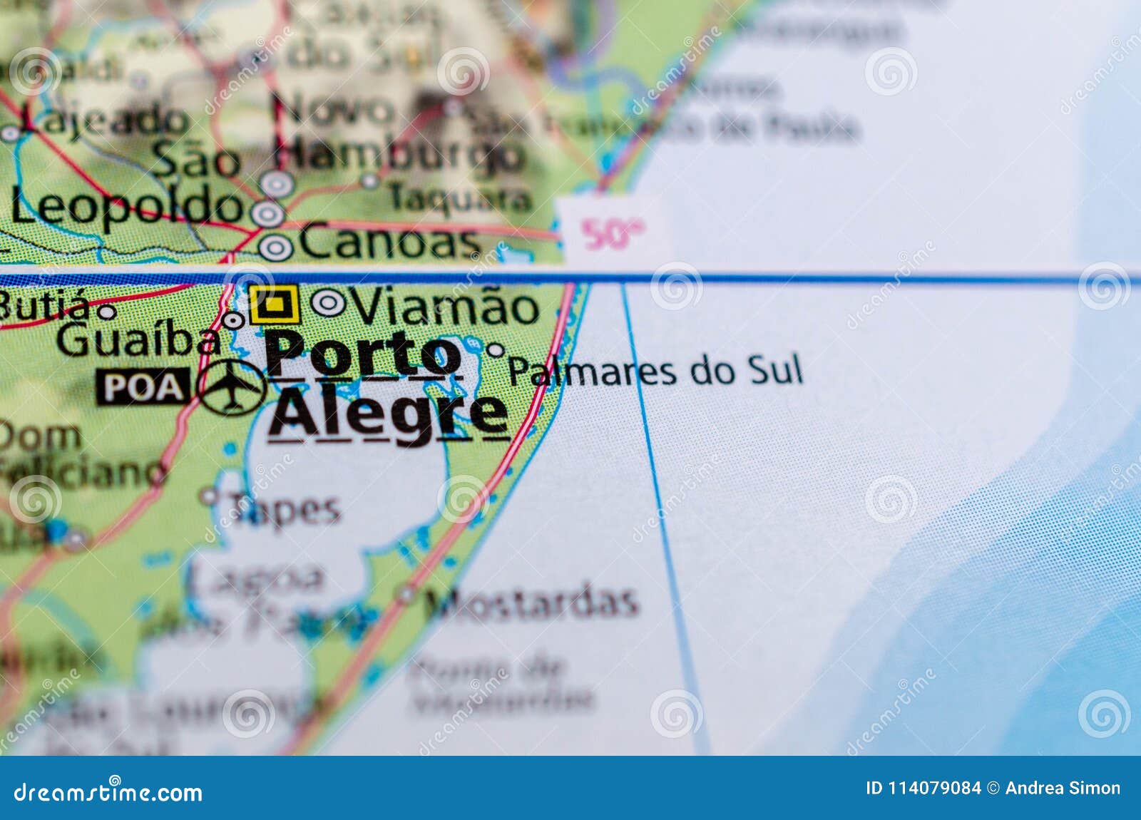 porto alegre on map