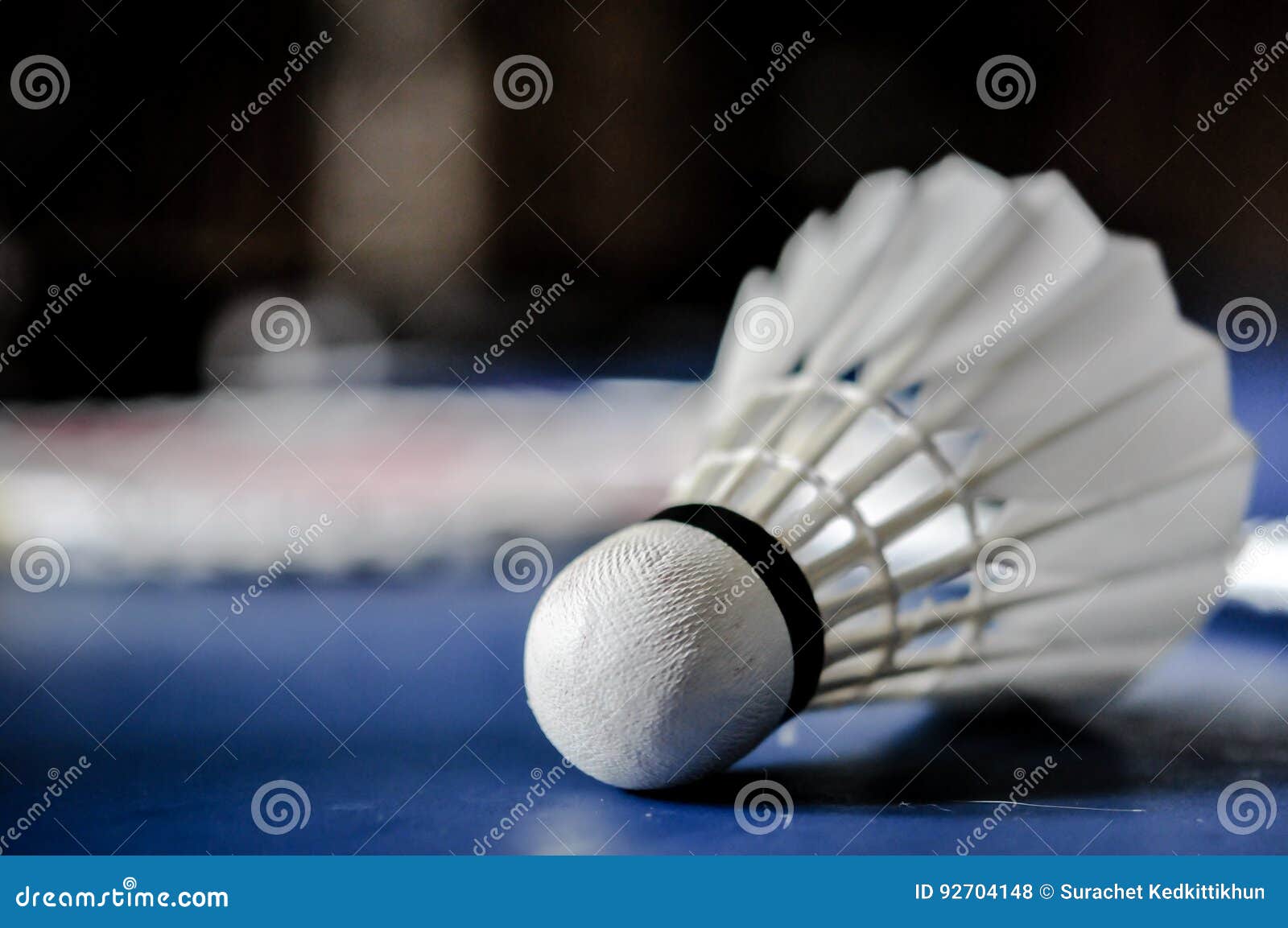 close-up of shuttle badminton