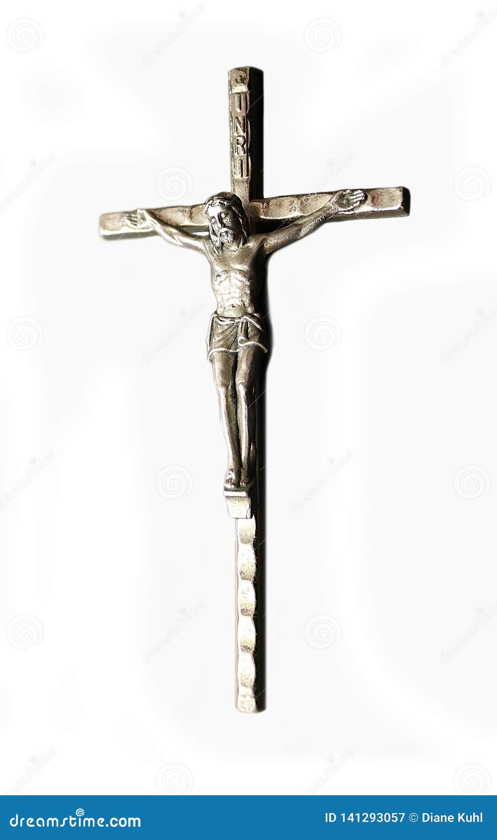 silver cross with body of jesus christ