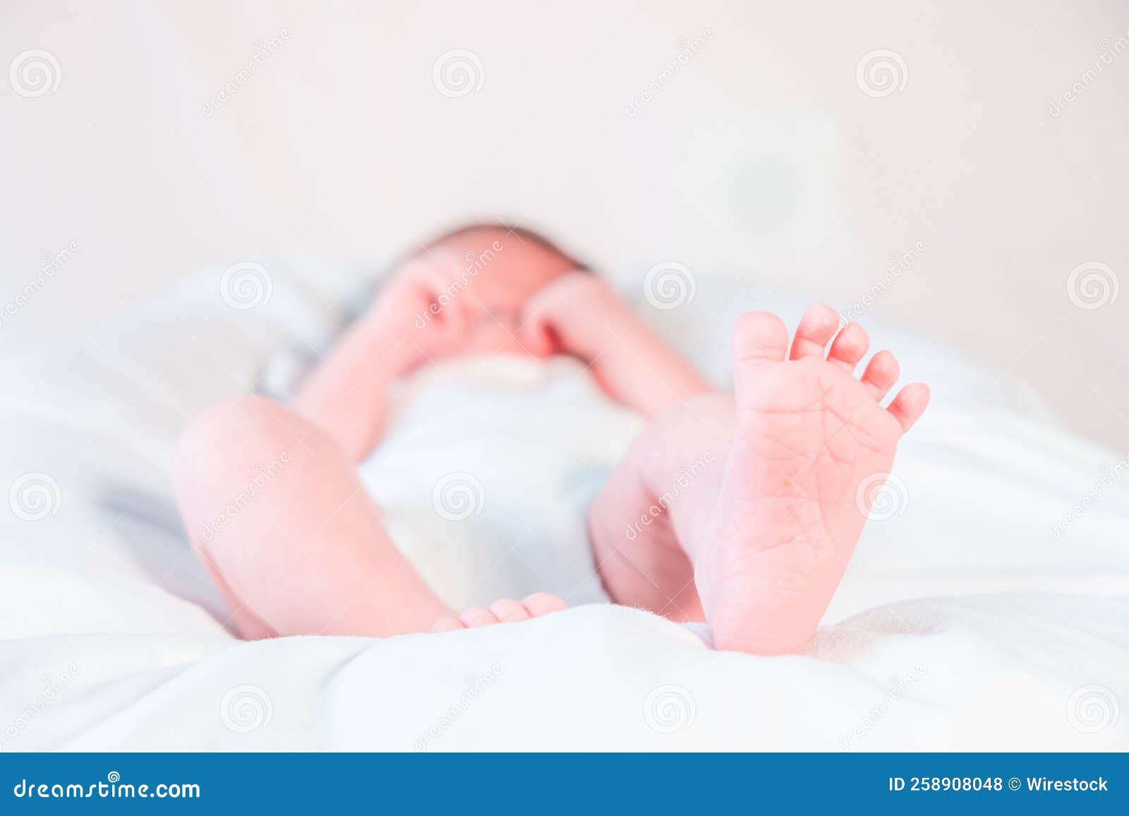 Close Up of a Sleeping Baby S Foot Stock Photo Image of lying, infant 258908048