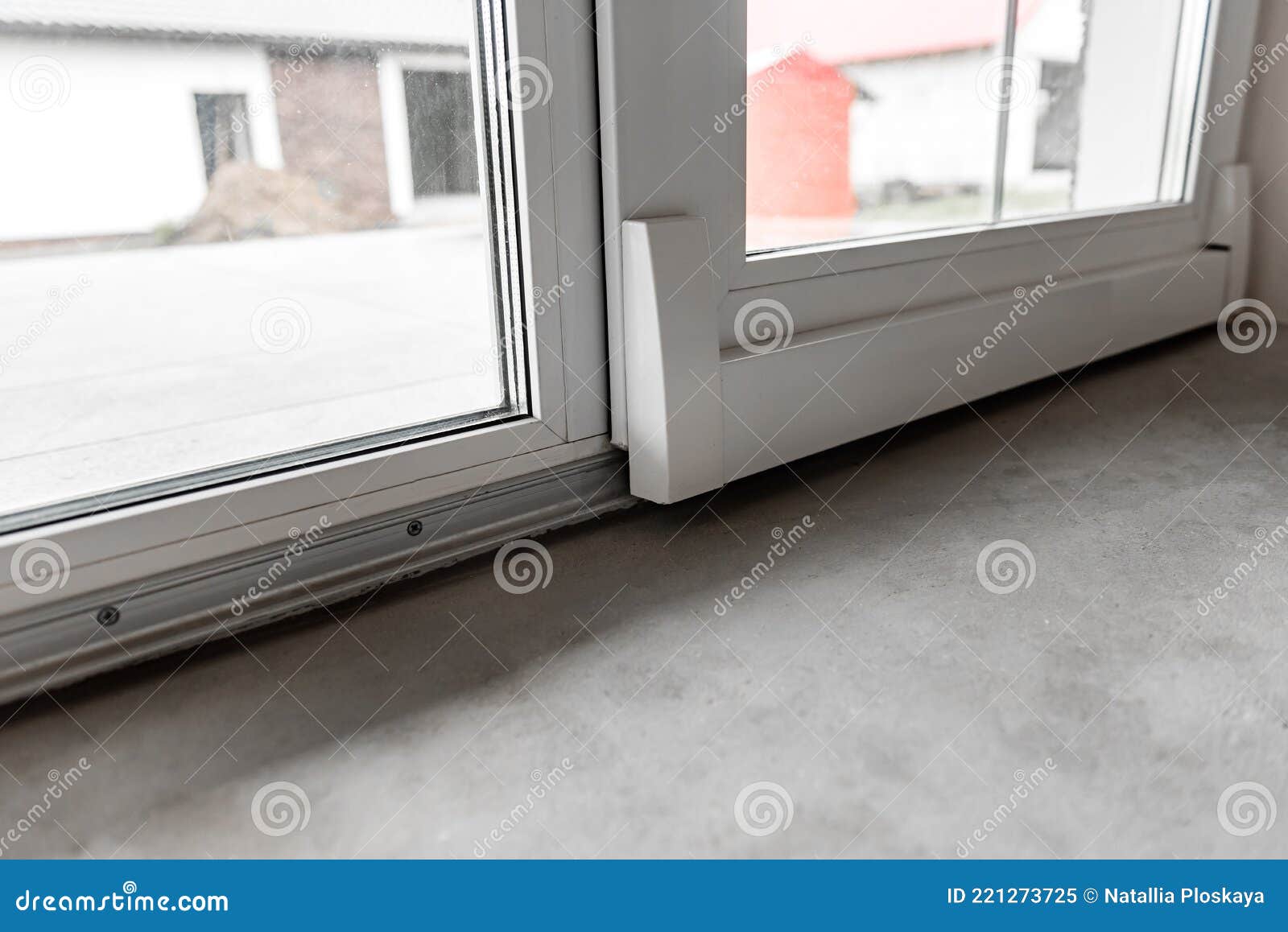Close Up of Sliding Glass Door. Stock Image Image of stainless, home 221273725