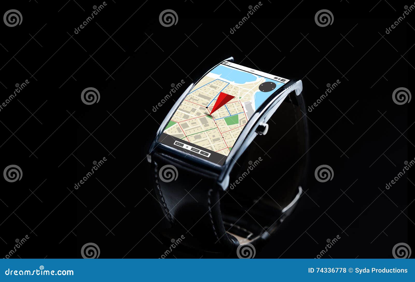 smartwatch with gps map