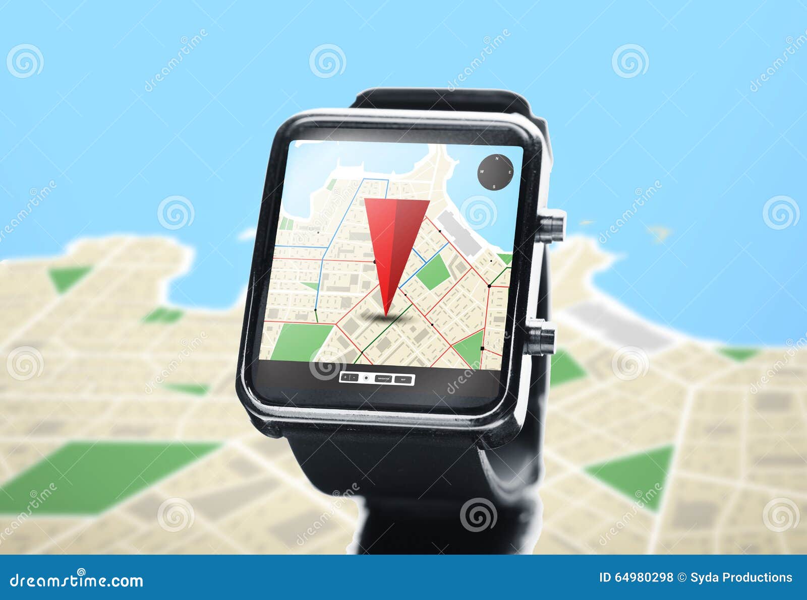 smartwatch with gps map