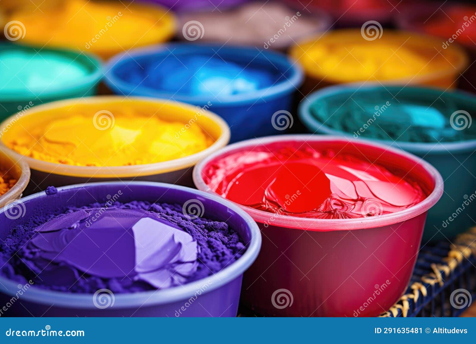 Closeup of Solvent Dyes for Coloring Candles Stock Image Image of
