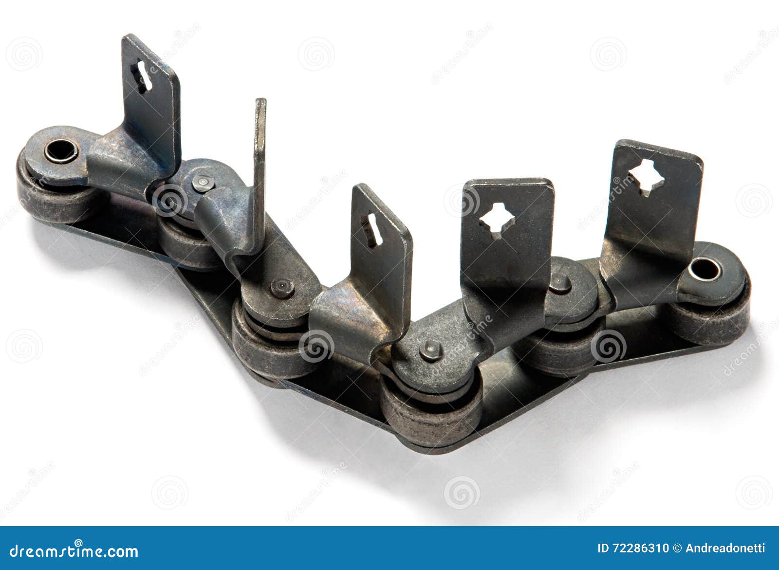 Close Up on Specialized Chain Over White Stock Photo Image of white