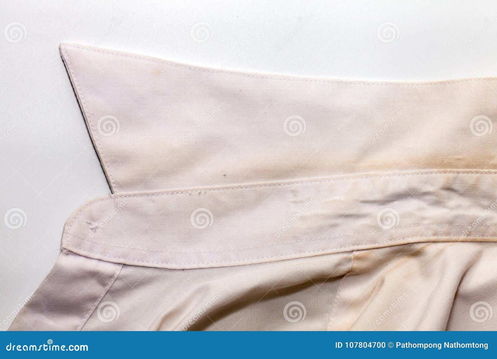 Stain of the Dirty White Shirt Stock Photo Image of hygiene, collar