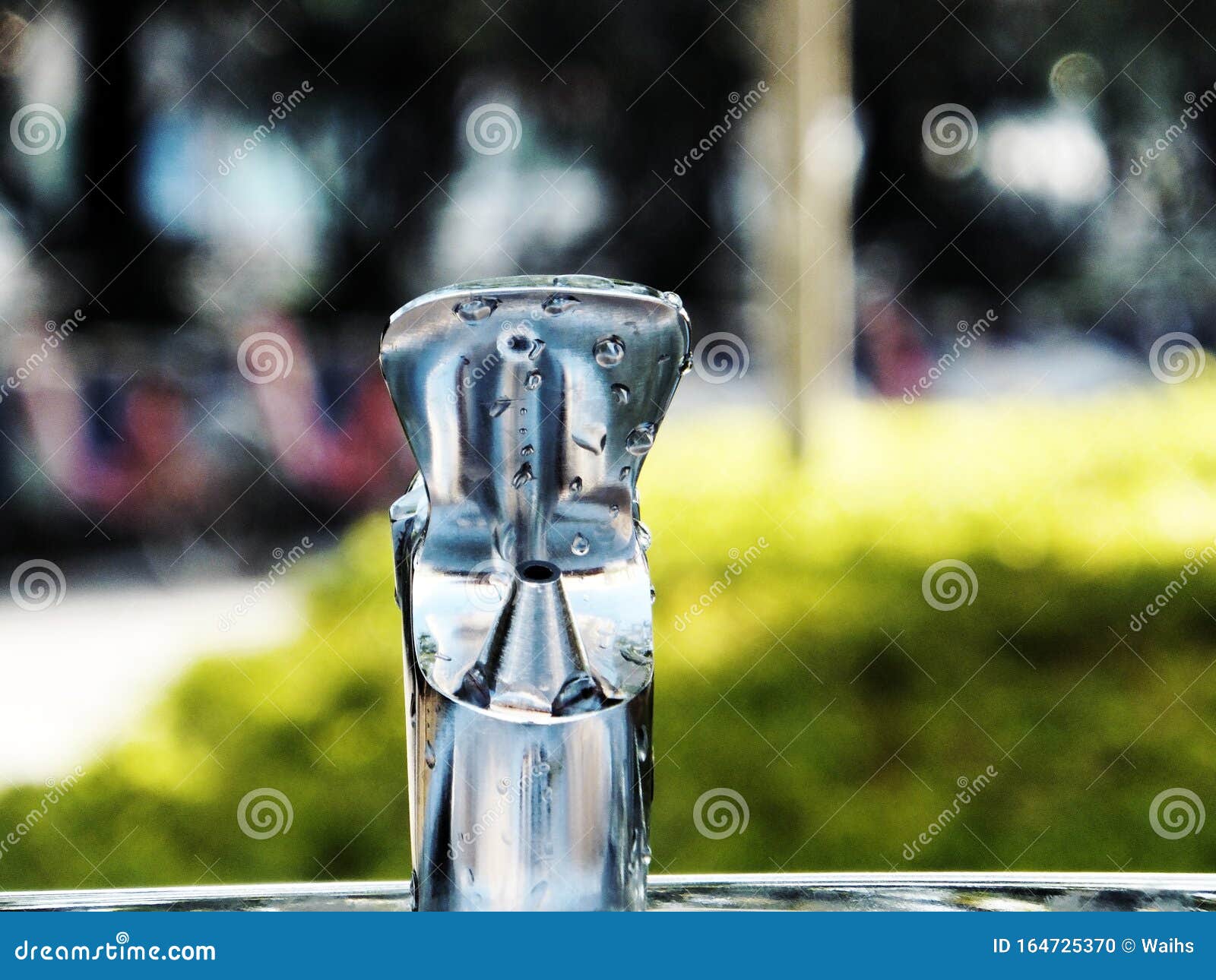 A Close Up Of A Stainless Steel Faucet Stock Photo Image Of