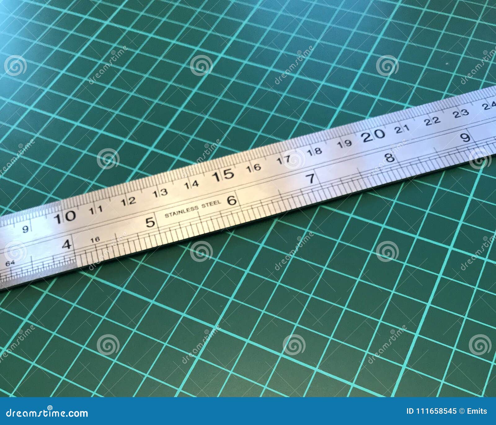 Ruler for Inches, Centimeter, and Millimeter Stock Image - Image of office,  measure: 124655097