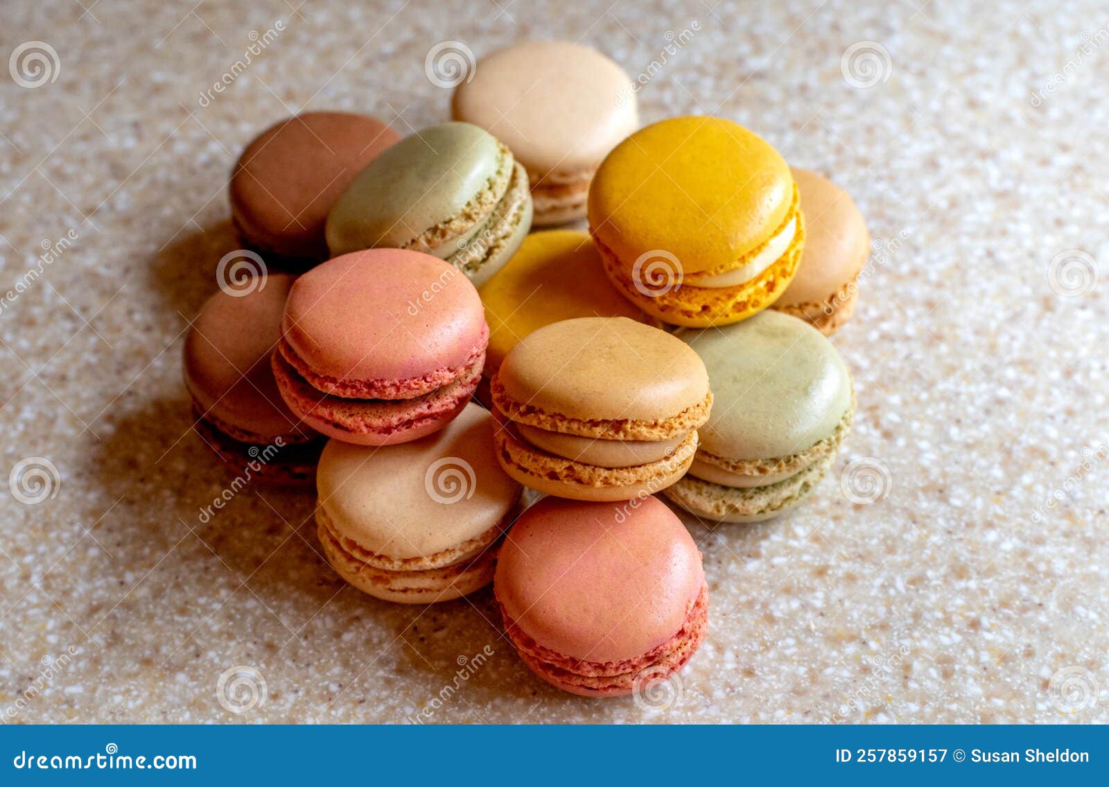Close Up Still Life of Macarons Stock Image - Image of confectioner ...