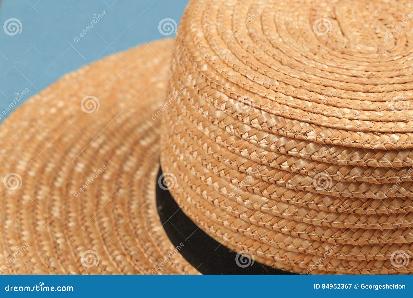 Close Up of Straw Hat stock image. Image of straw, summer - 84952367