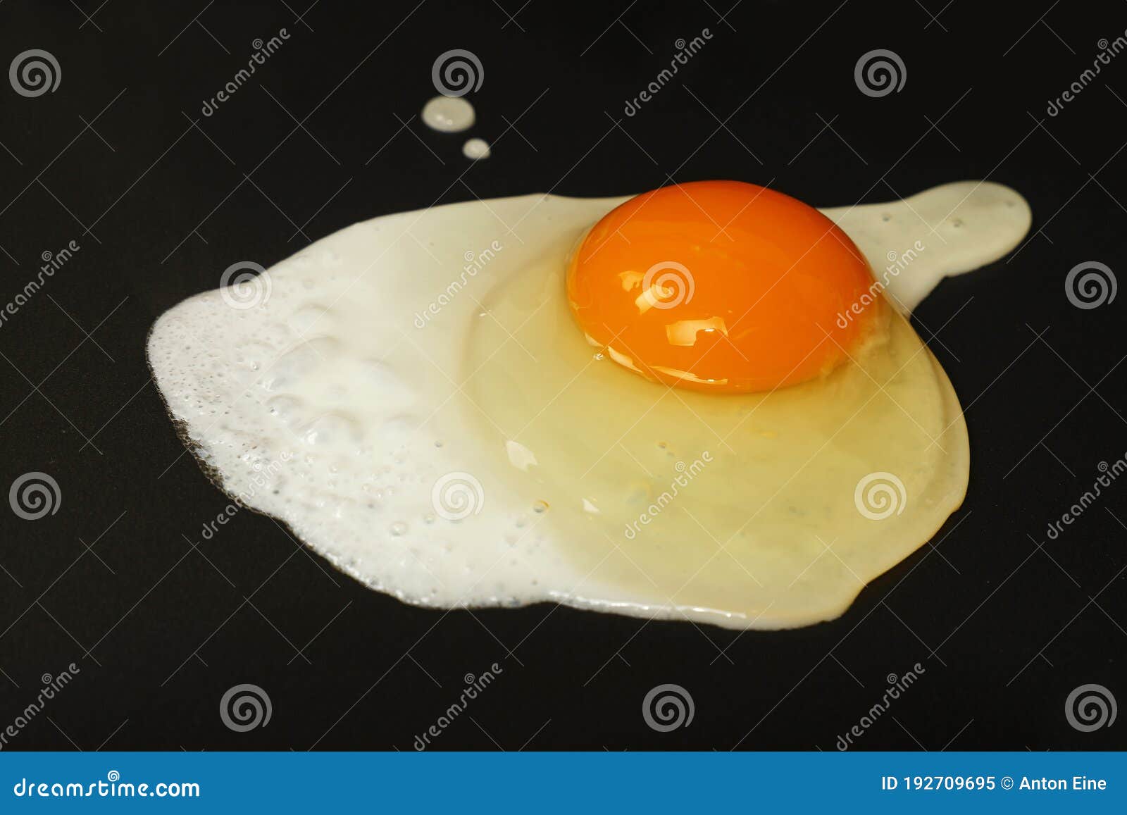 Close Up Sunny Side Fried Egg on Electric Grill Stock Image Image of