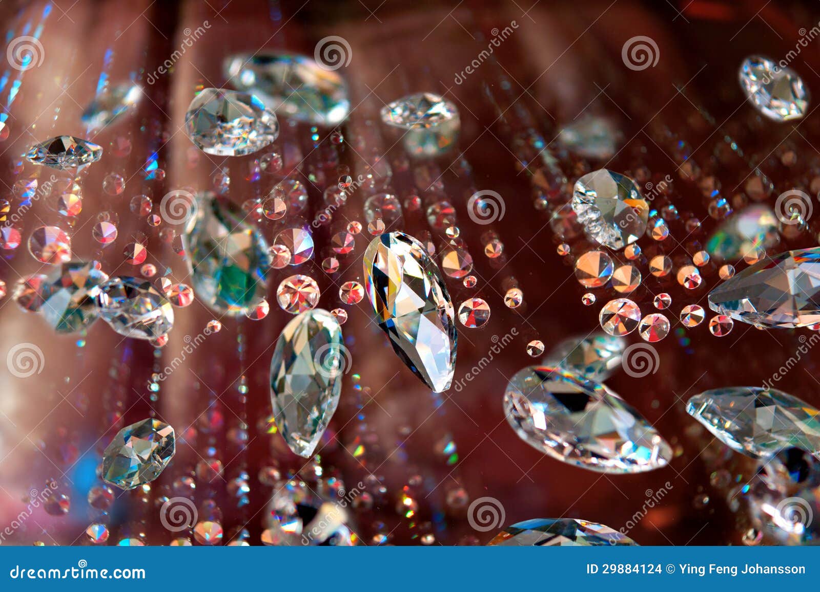 Shiny Sparkling Realistic Diamond On Rose Gold Background Stock Photo,  Picture and Royalty Free Image. Image 113999139.