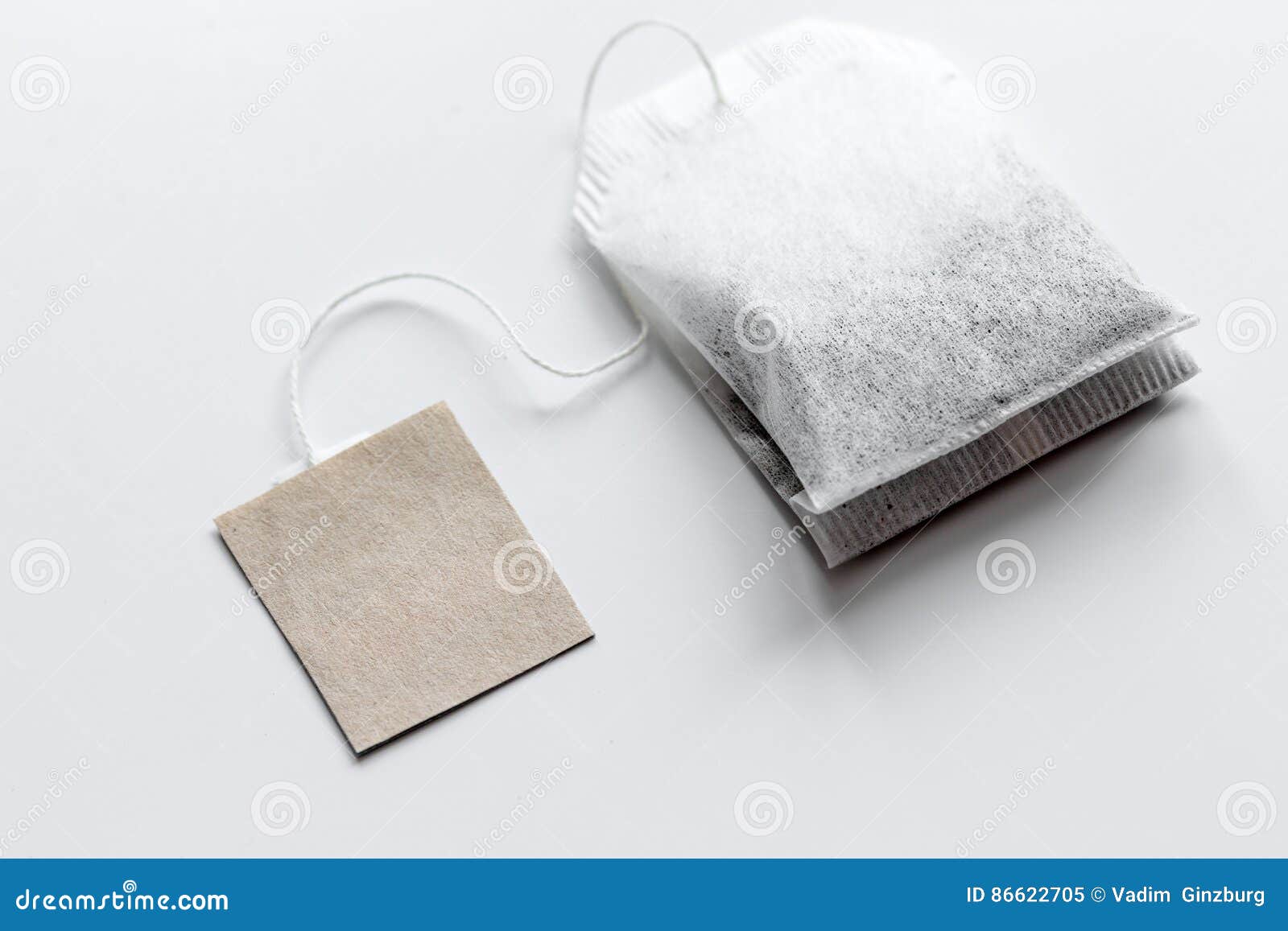 Download Close Up Teabag On White Background Mock-up Stock Image ...