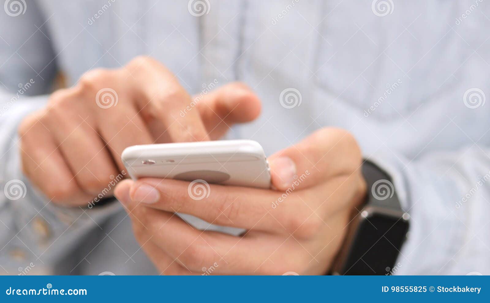Close Up, Texting Message on Mobile, Smartphone Stock Image - Image of ...