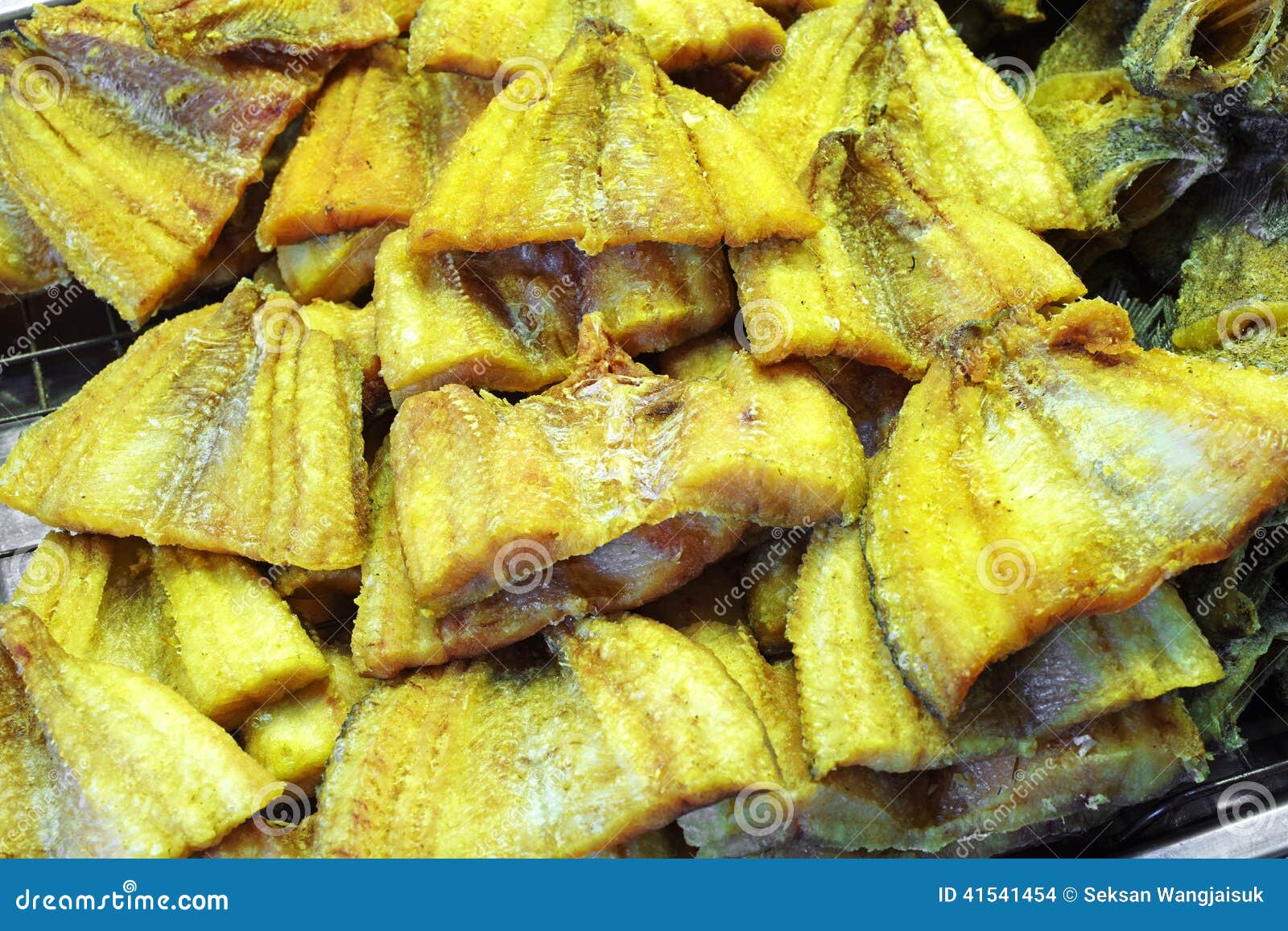Close Up Thai Yellow Fish Fried Stock Photo Image of dish, dinner