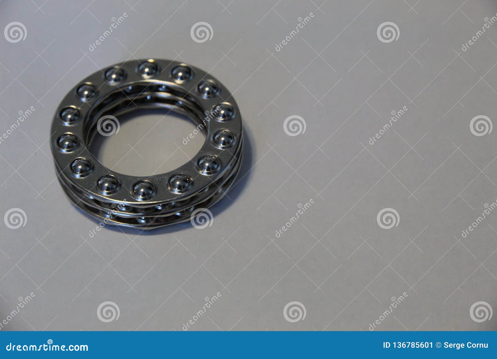 Close Up of Three Wheel Ball Bearings Stacked Up Stock Image Image of