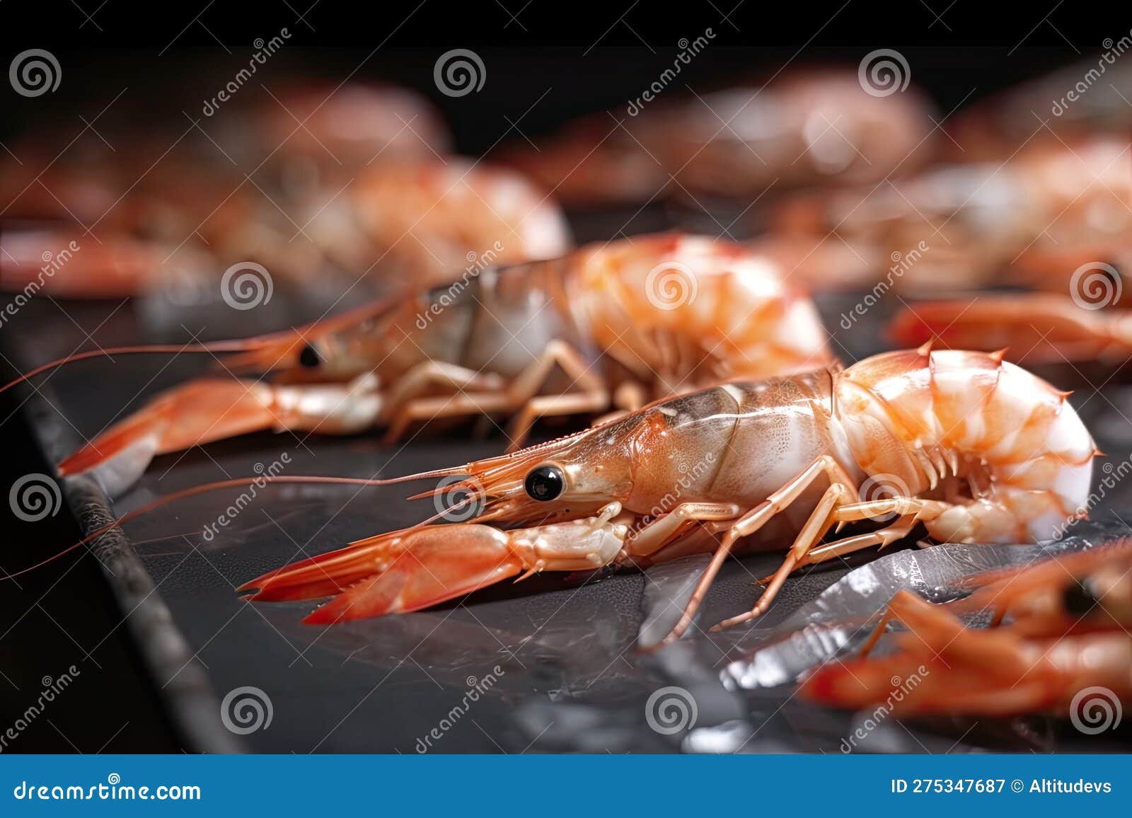 Closeup of Tiger Shrimp Prawn S Claws and Legs Stock Illustration Illustration of legs