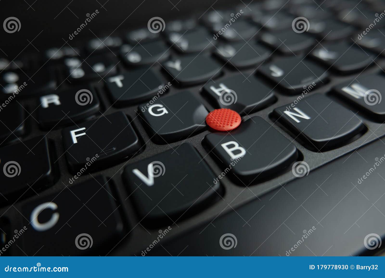 Trackpoint Pointing Device on Lenovo Thinkpad Notebook Computer