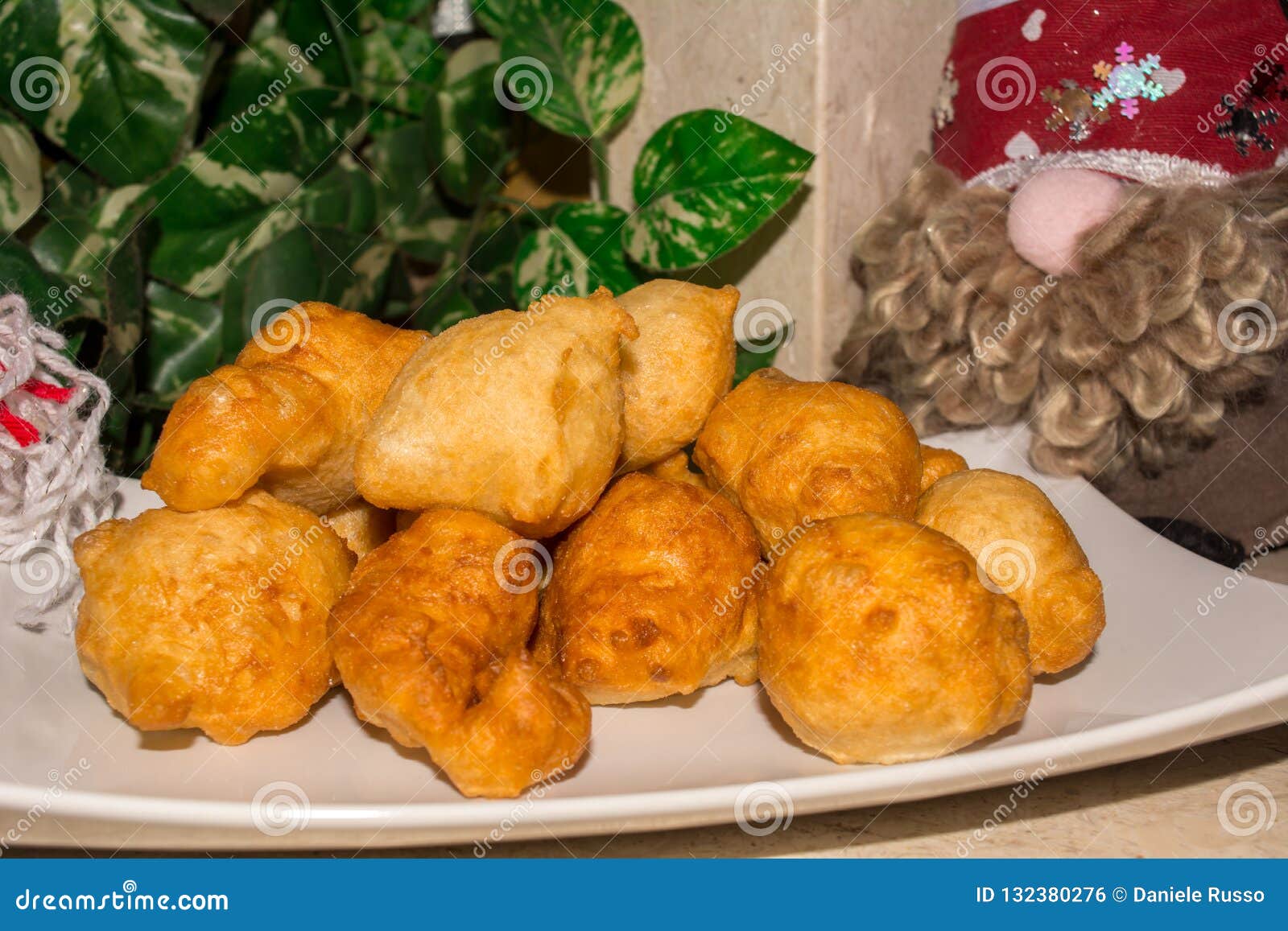 Close Up of a Traditional Christmas Italian Food Called Pettole Stock ...