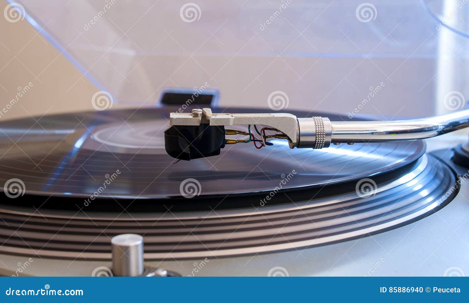 Close Up of a Turntable Needle Head Stock Photo Image of