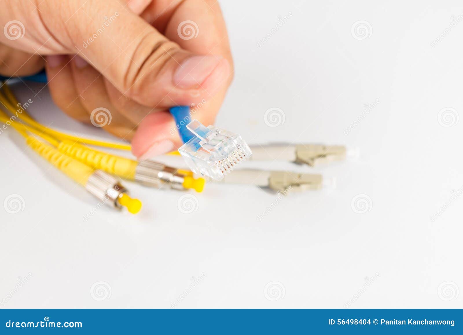 Close up of UTP LAN cable stock photo. Image of connection 56498404