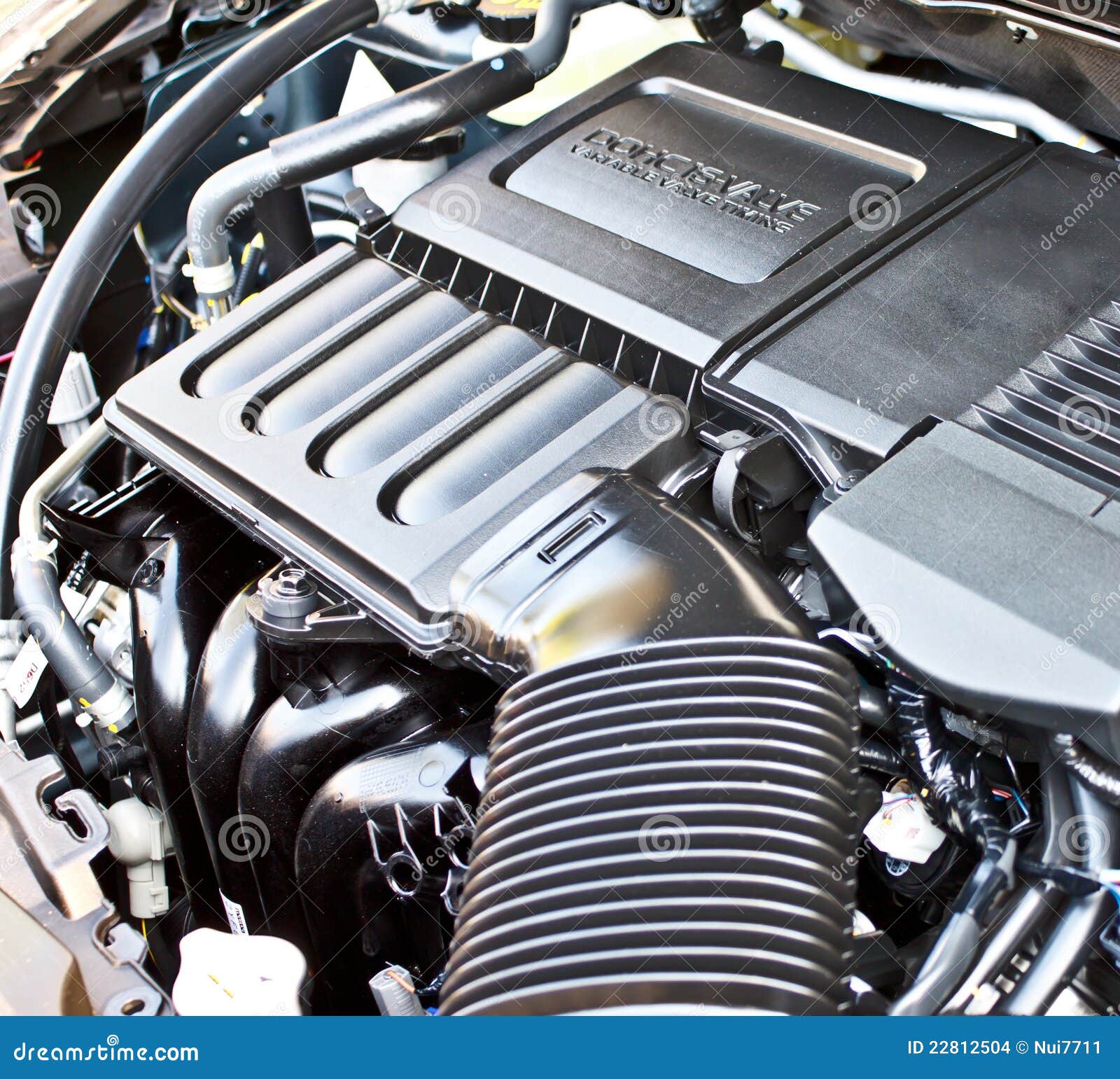 Closeup Van Motor Van Een Auto Stock Foto Image of cilinder, diesel