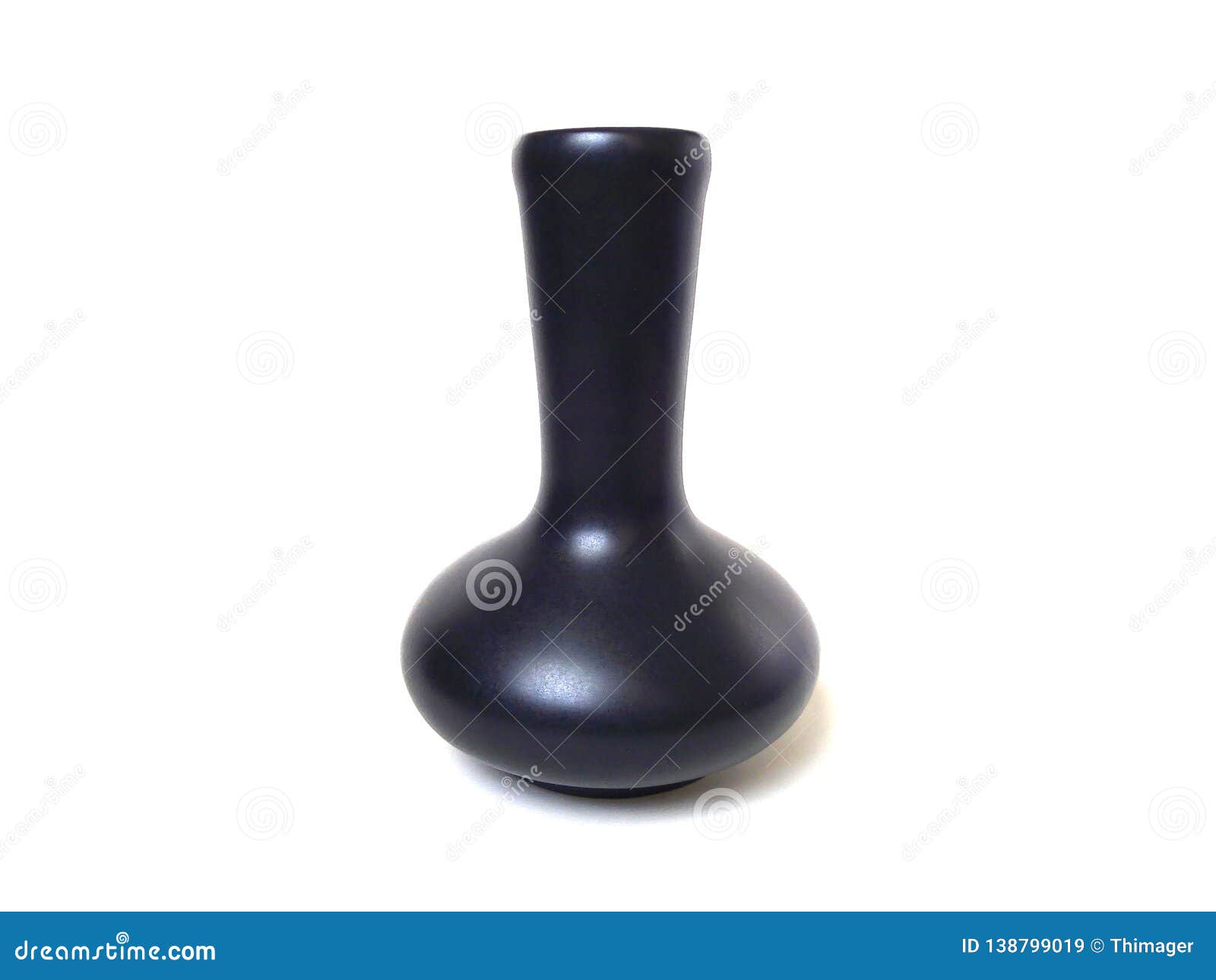 Black small ceramic vase. stock image. Image of equipment 138799019