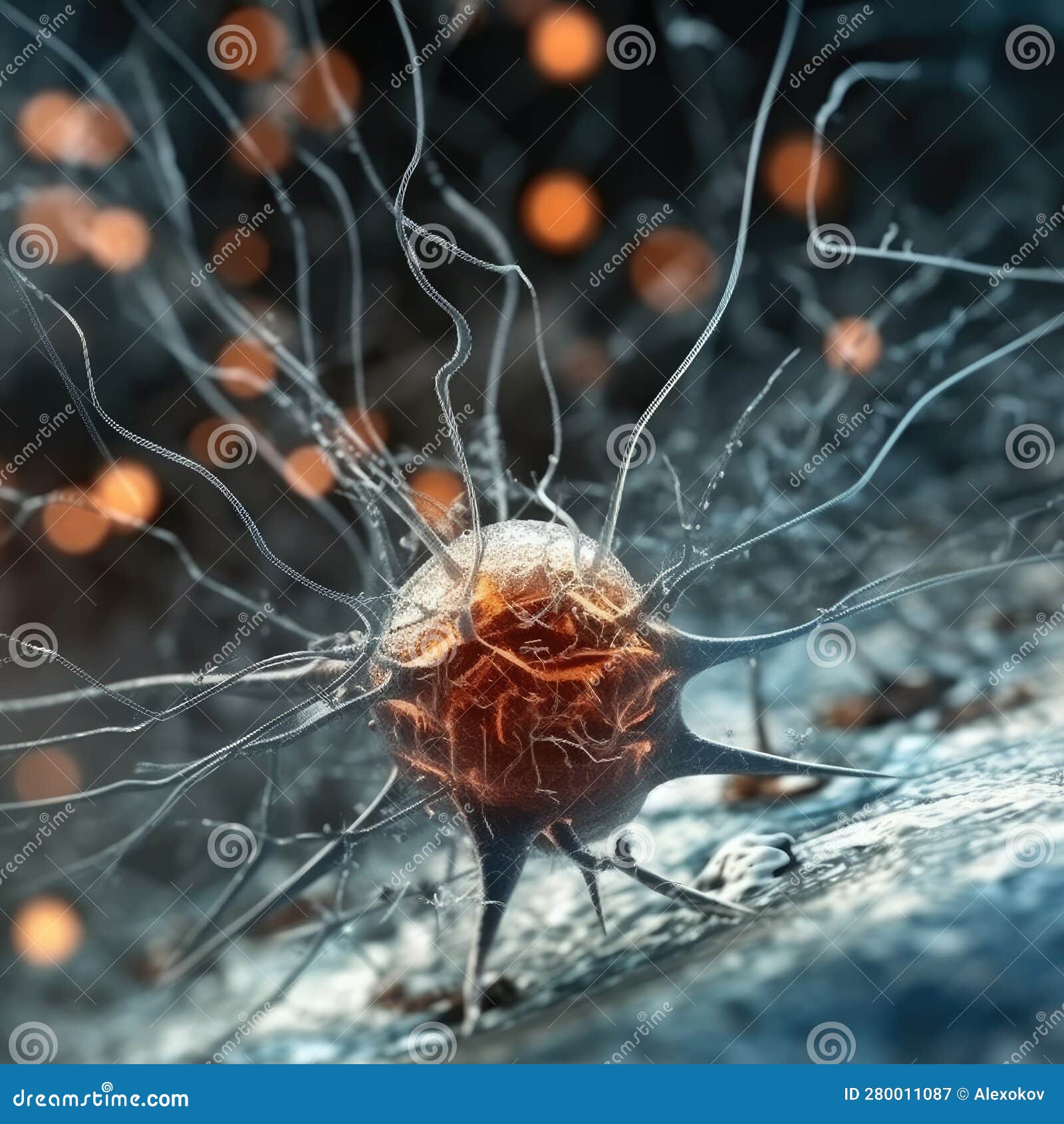 close-up view of amygdala neurons: exploring the brain's emotional center.