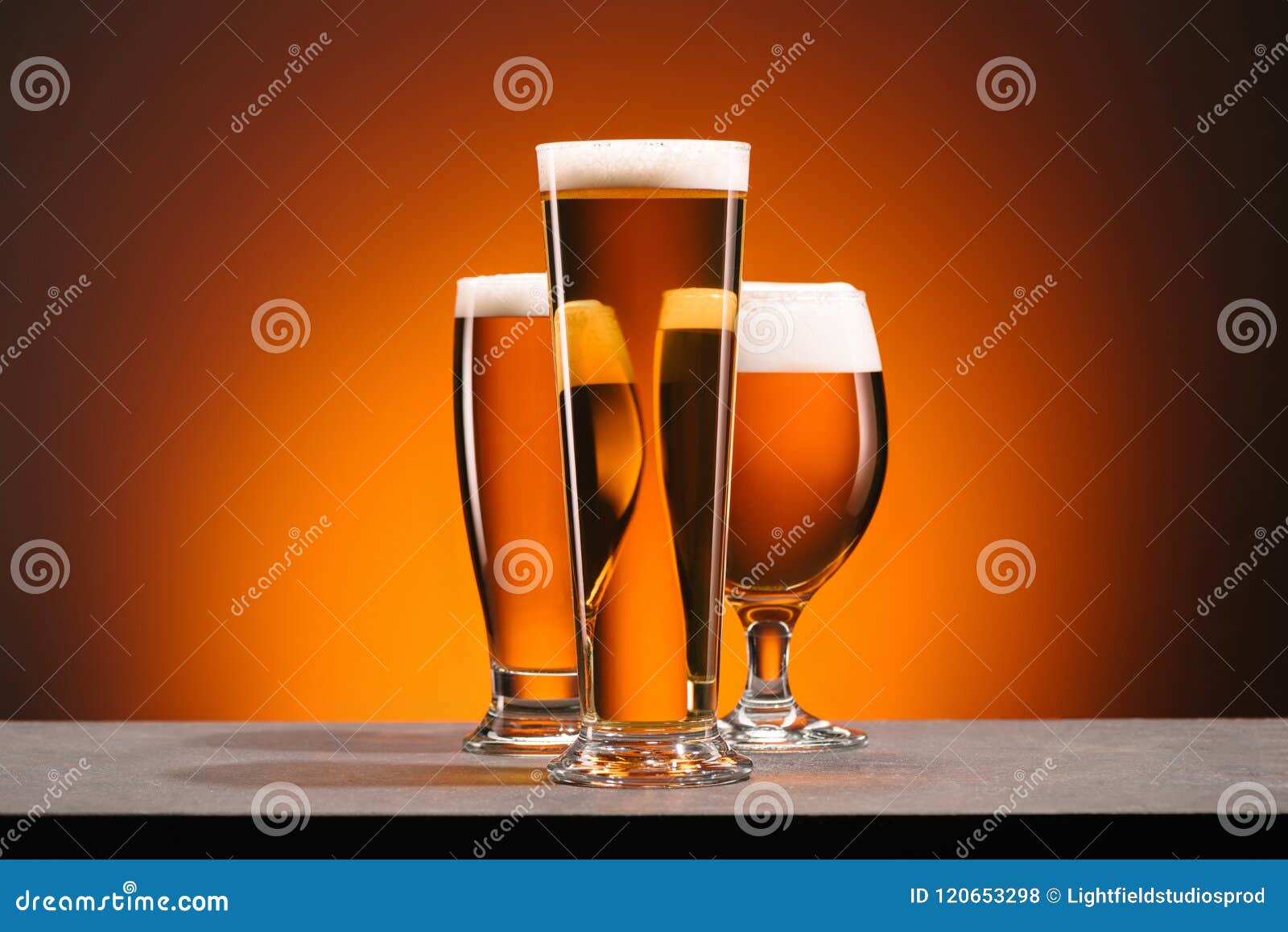 Download Close Up View Of Arrangement Of Glasses Of Beer Stock Photo Image Of Lager Orange 120653298 Yellowimages Mockups