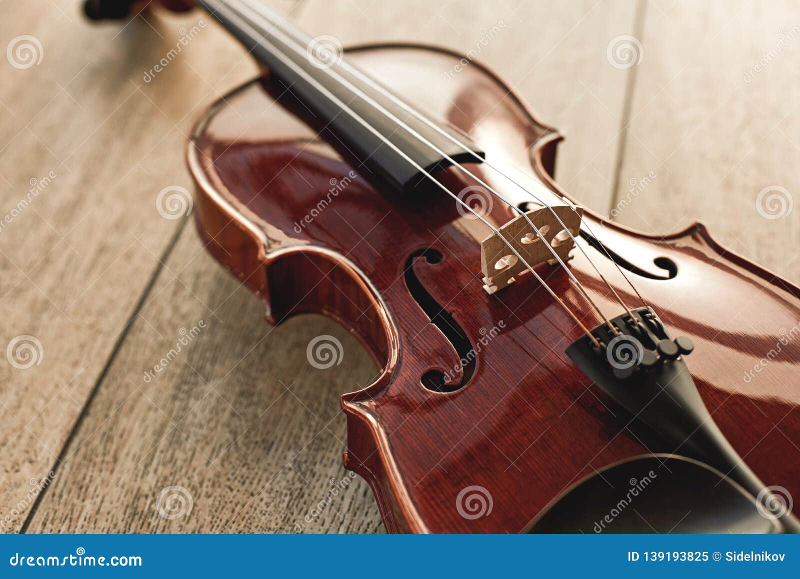Close Up View of Beautiful Classical Violin Lying on Wooden Background. Music  Background Stock Image - Image of angle, classical: 139193825