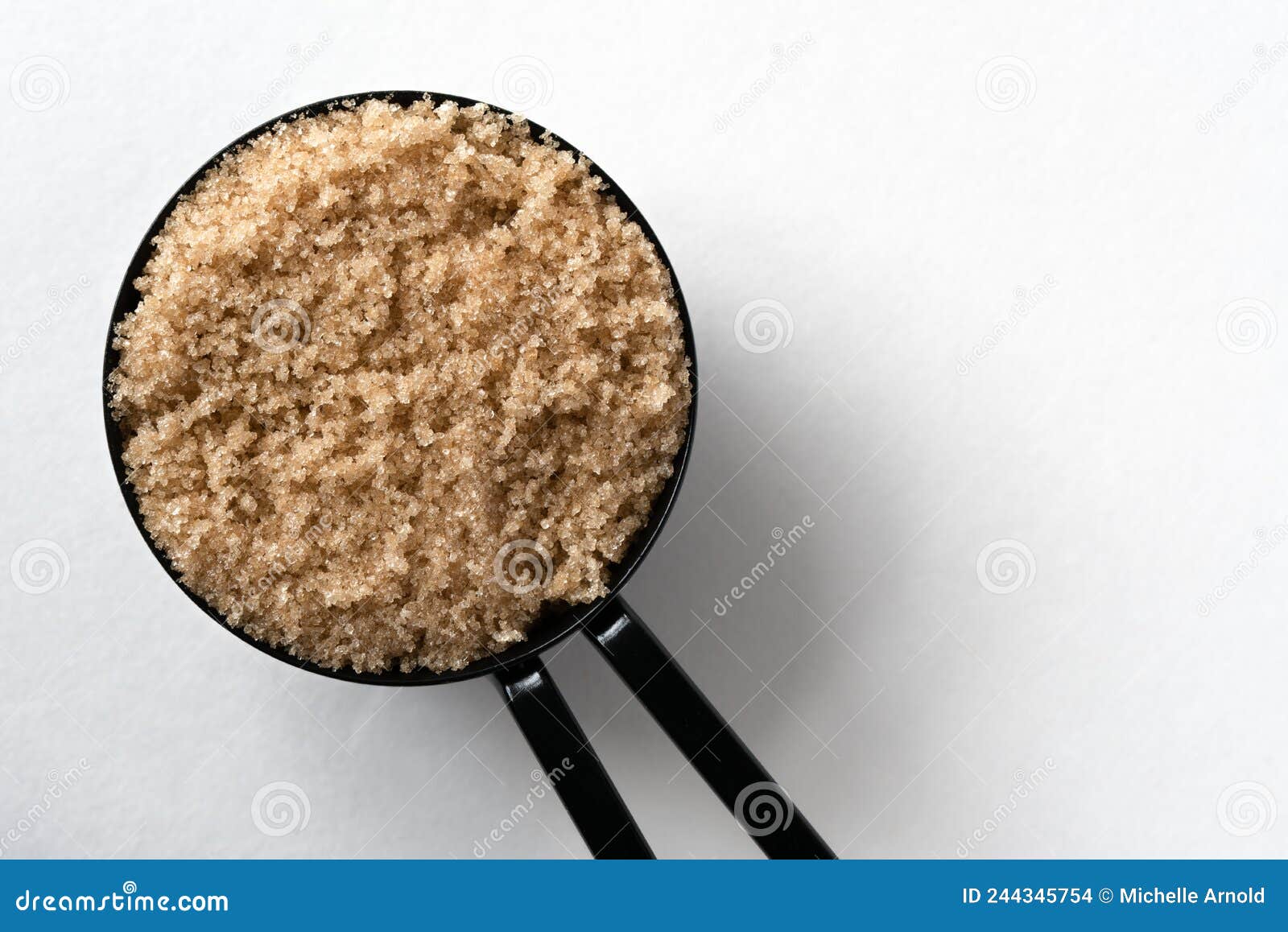 Brown Sugar on a Teaspoon stock photo. Image of sugar 244345754