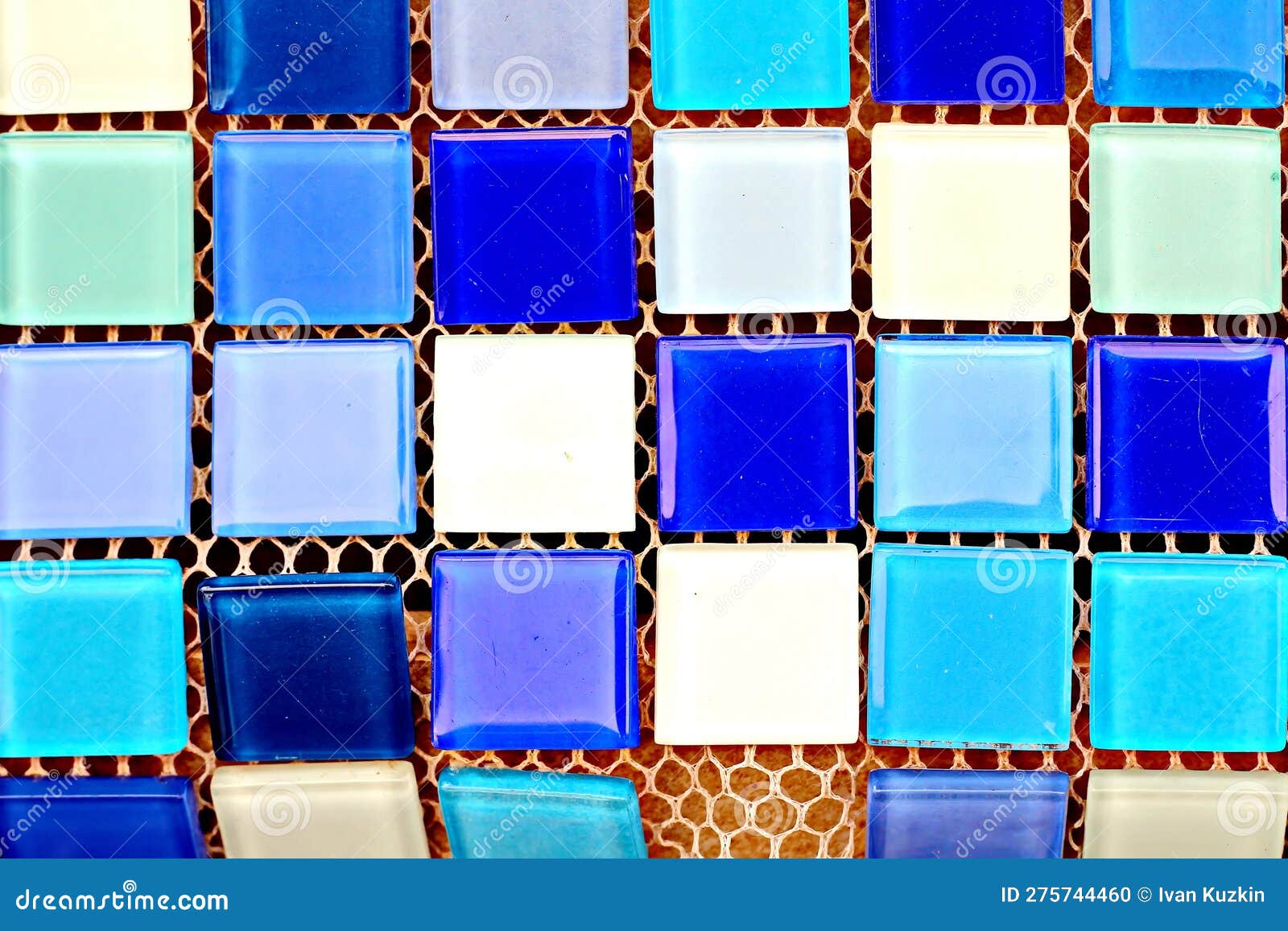 A Closeup View of Ceramic Tile and Small Brick Used for Facing Wall