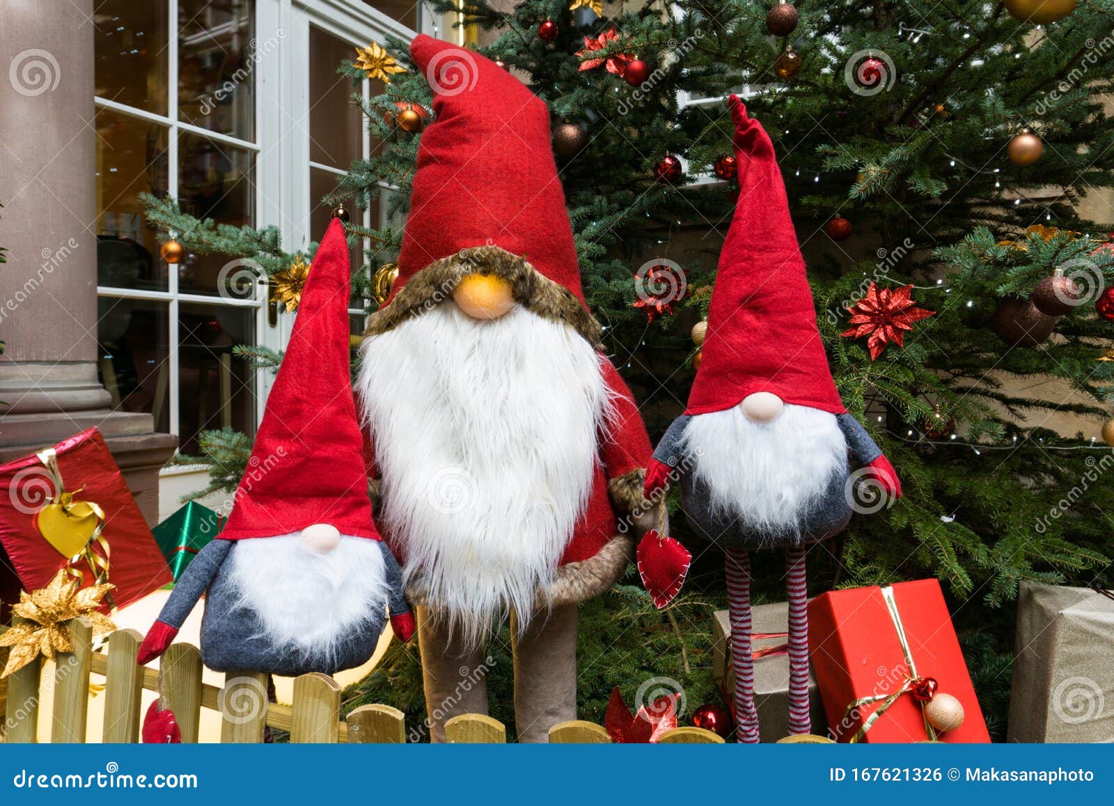 large stuffed santa