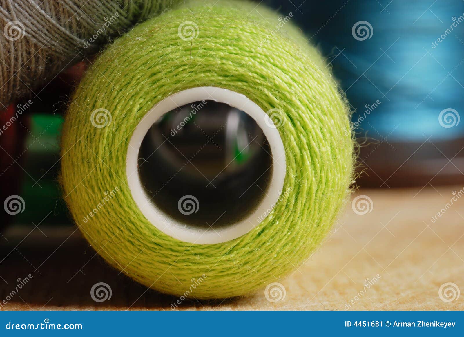 Closeup View of Cotton Threads Stock Image Image of spool, yarn 4451681