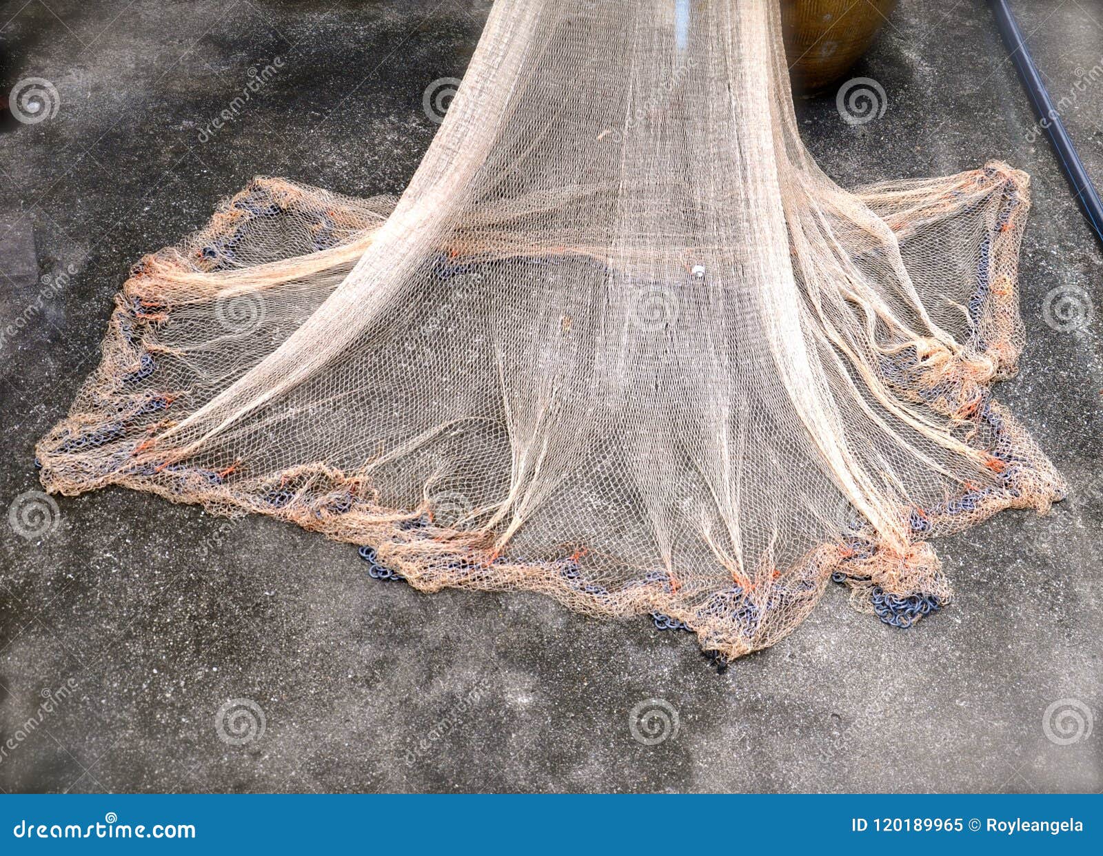 Drying fishing net stock image. Image of local, fishing - 120189965