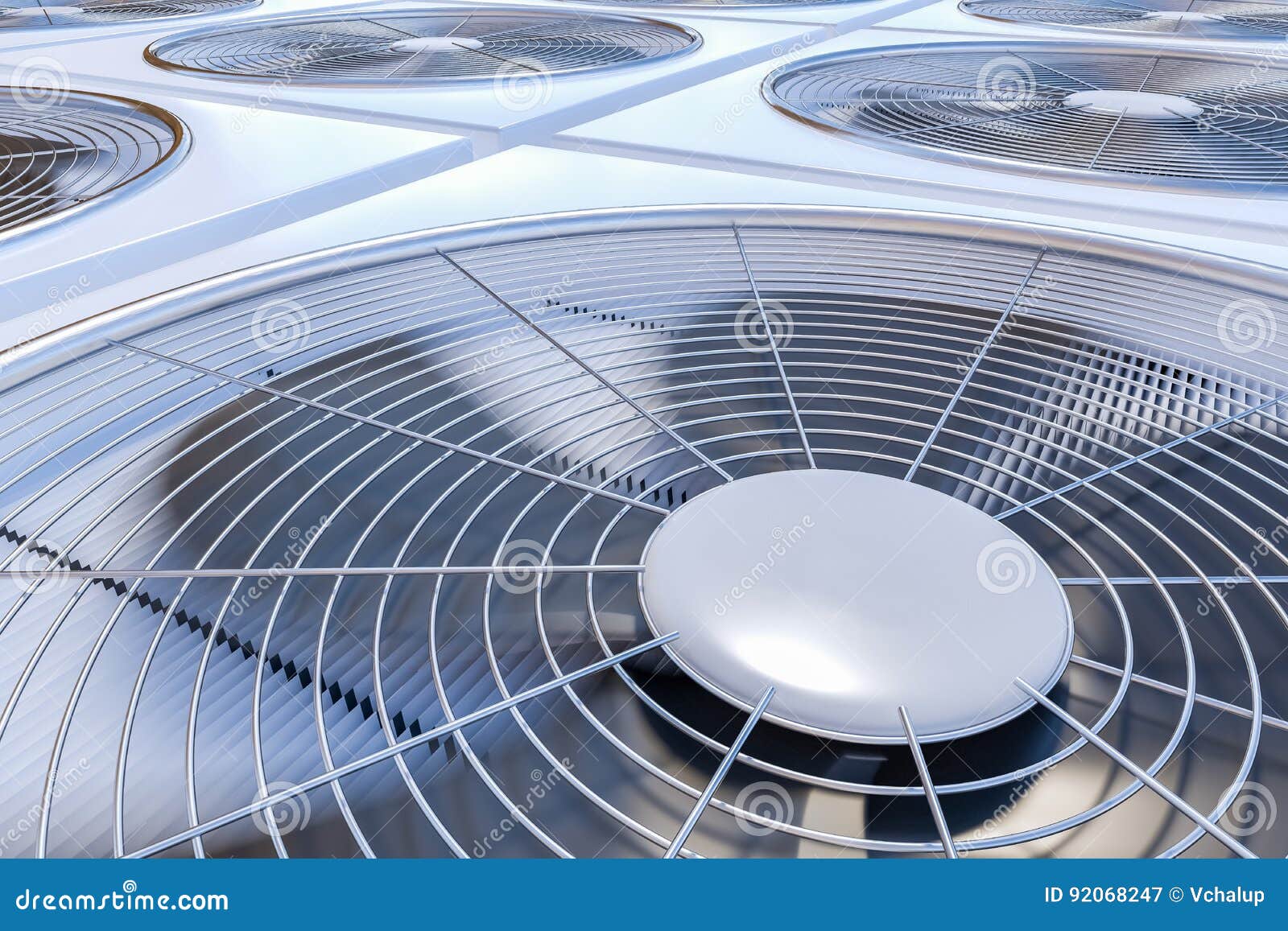 Close Up View on HVAC Units Heating, Ventilation and Air Conditioning