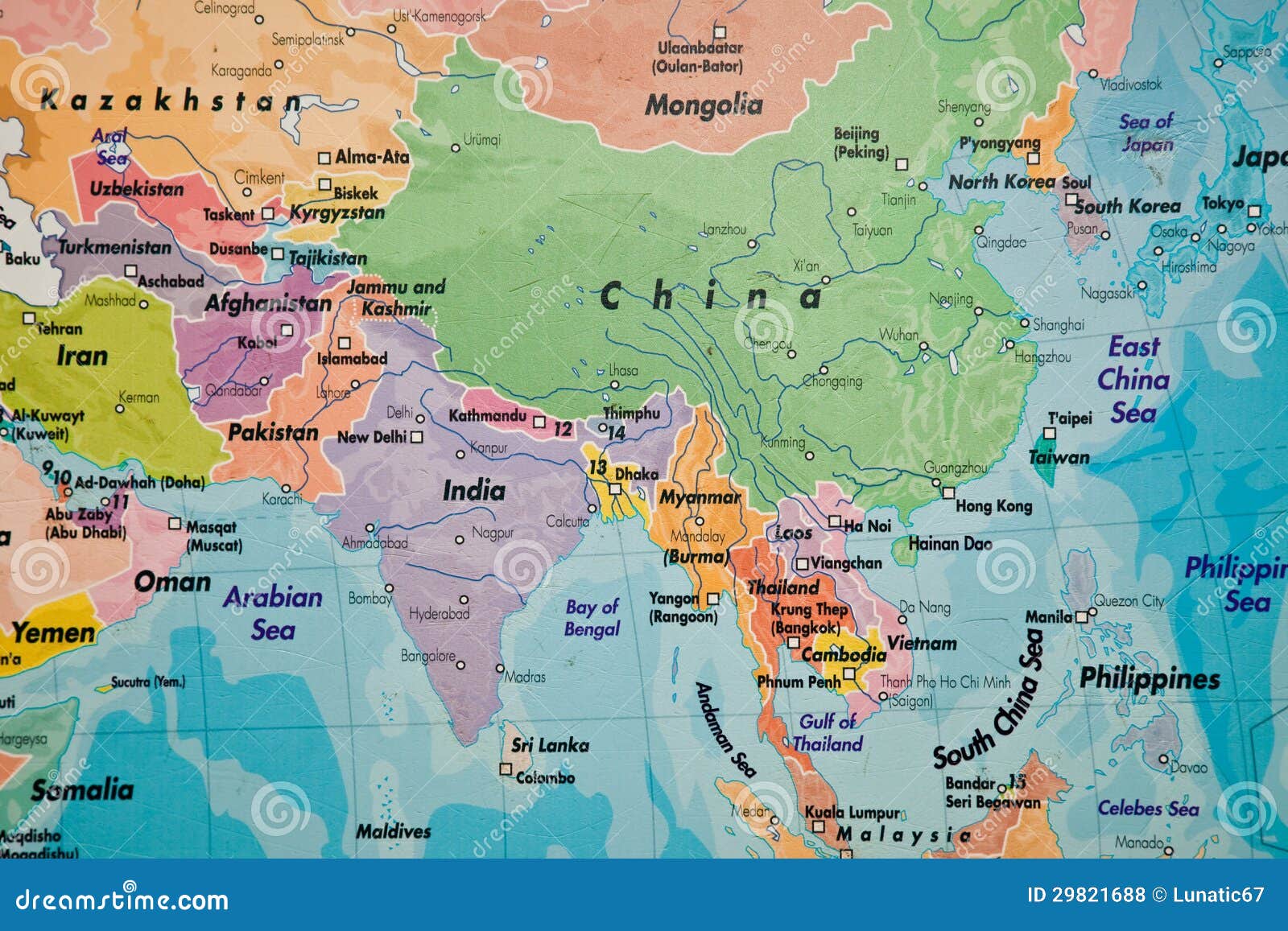 map of asia