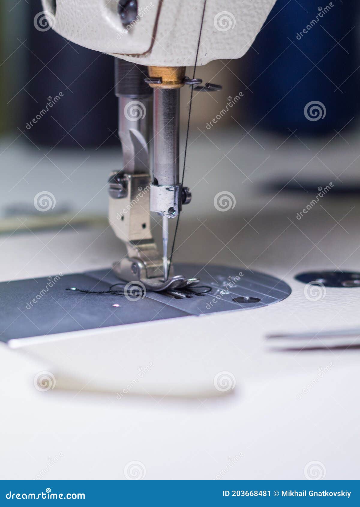 Mechanism of Sewing Machine, Metal Part of Machinery Stock Image