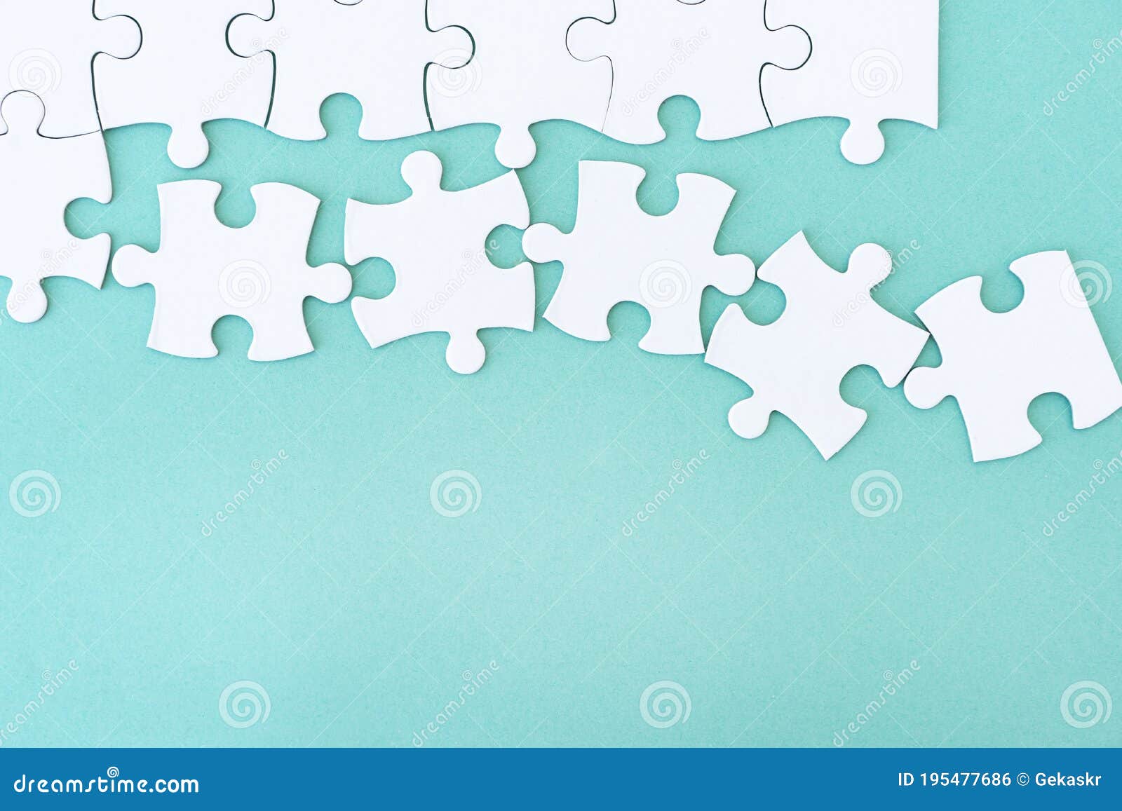 Close Up View Of Mockup Puzzle Stock Photo Image of