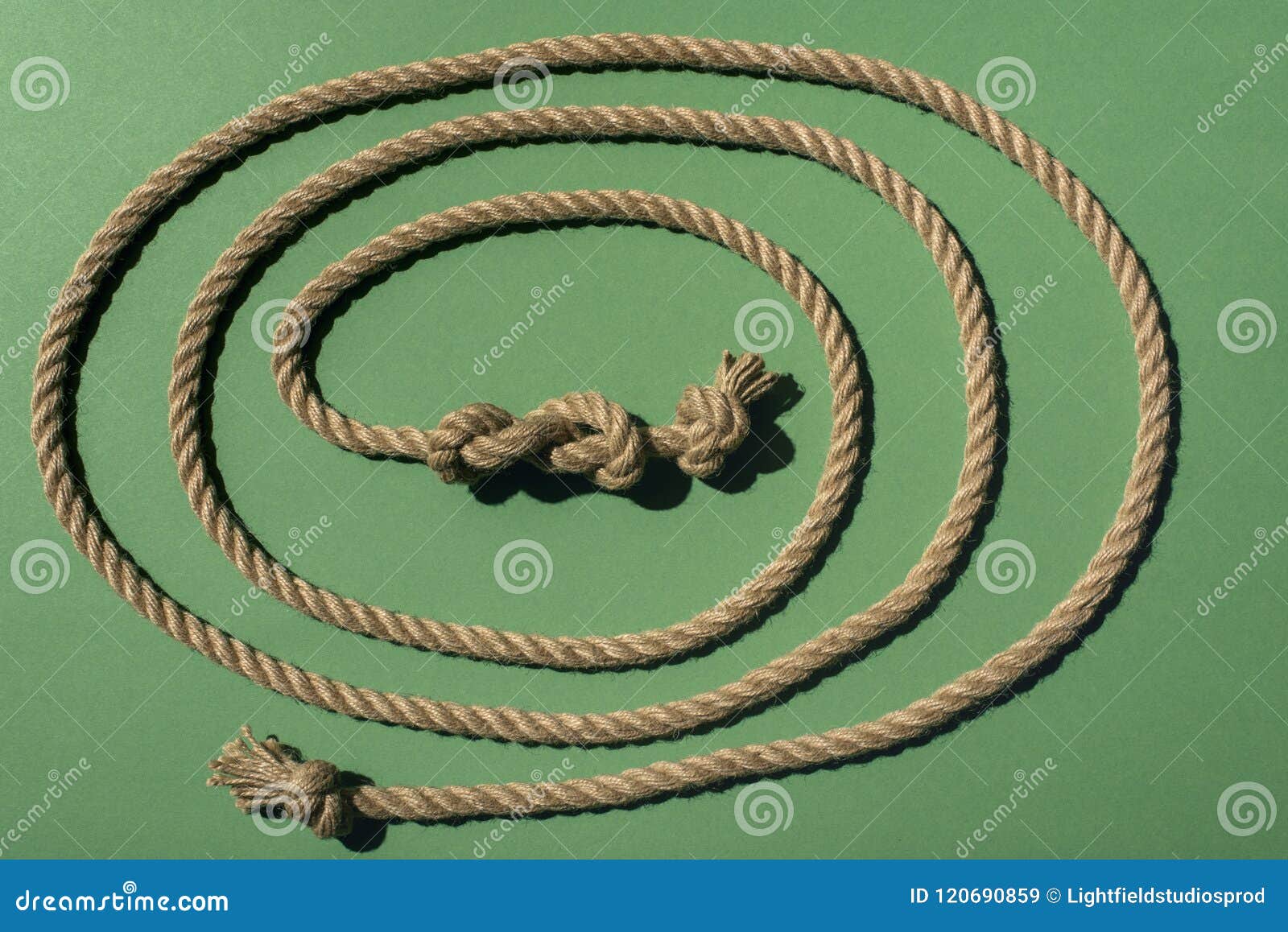 Closeup View of Nautical Rope with Knots Stock Image Image of knots