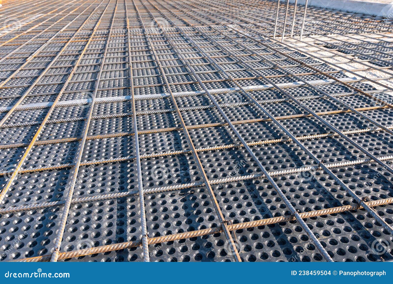 View Of The Rebars Corrosion In The Concrete. Rebar Corrosion Occurs