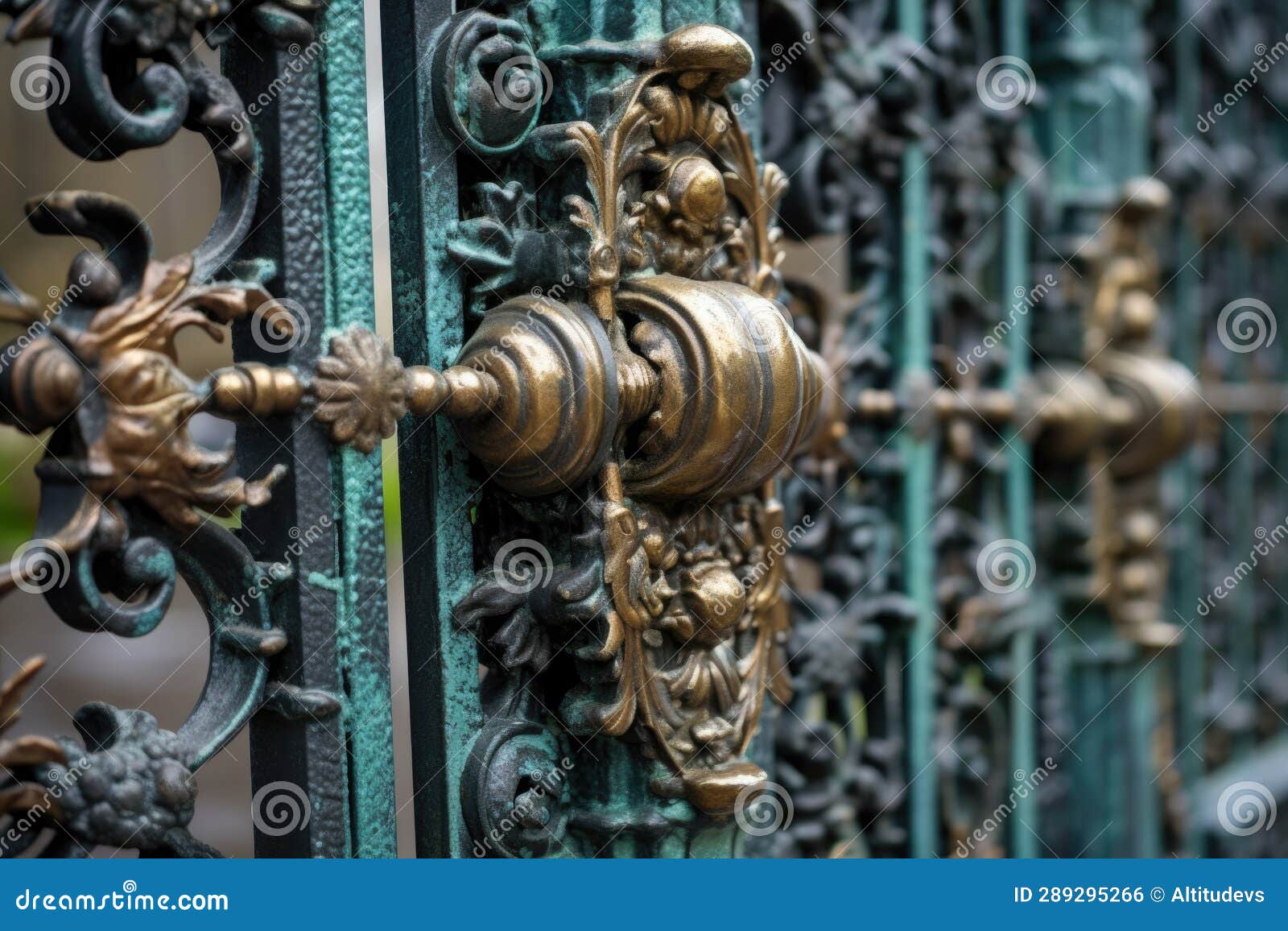 Closeup of Vintage Iron Gate Details Stock Photo Image of wrought