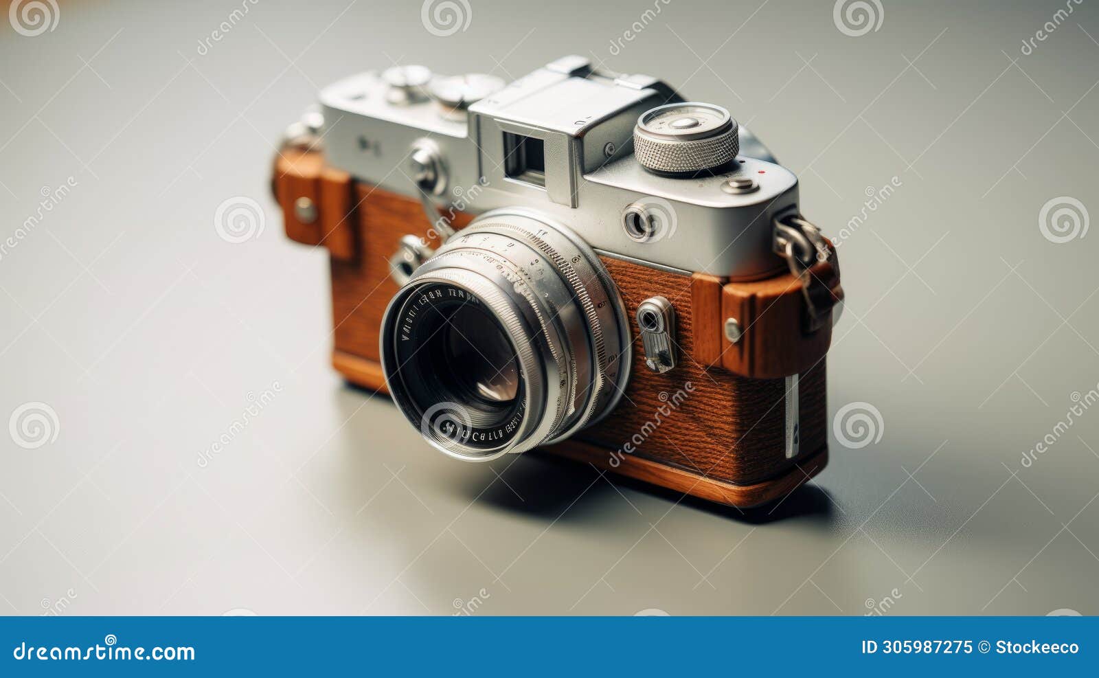 vintage brown camera with cinematic look - 8k resolution