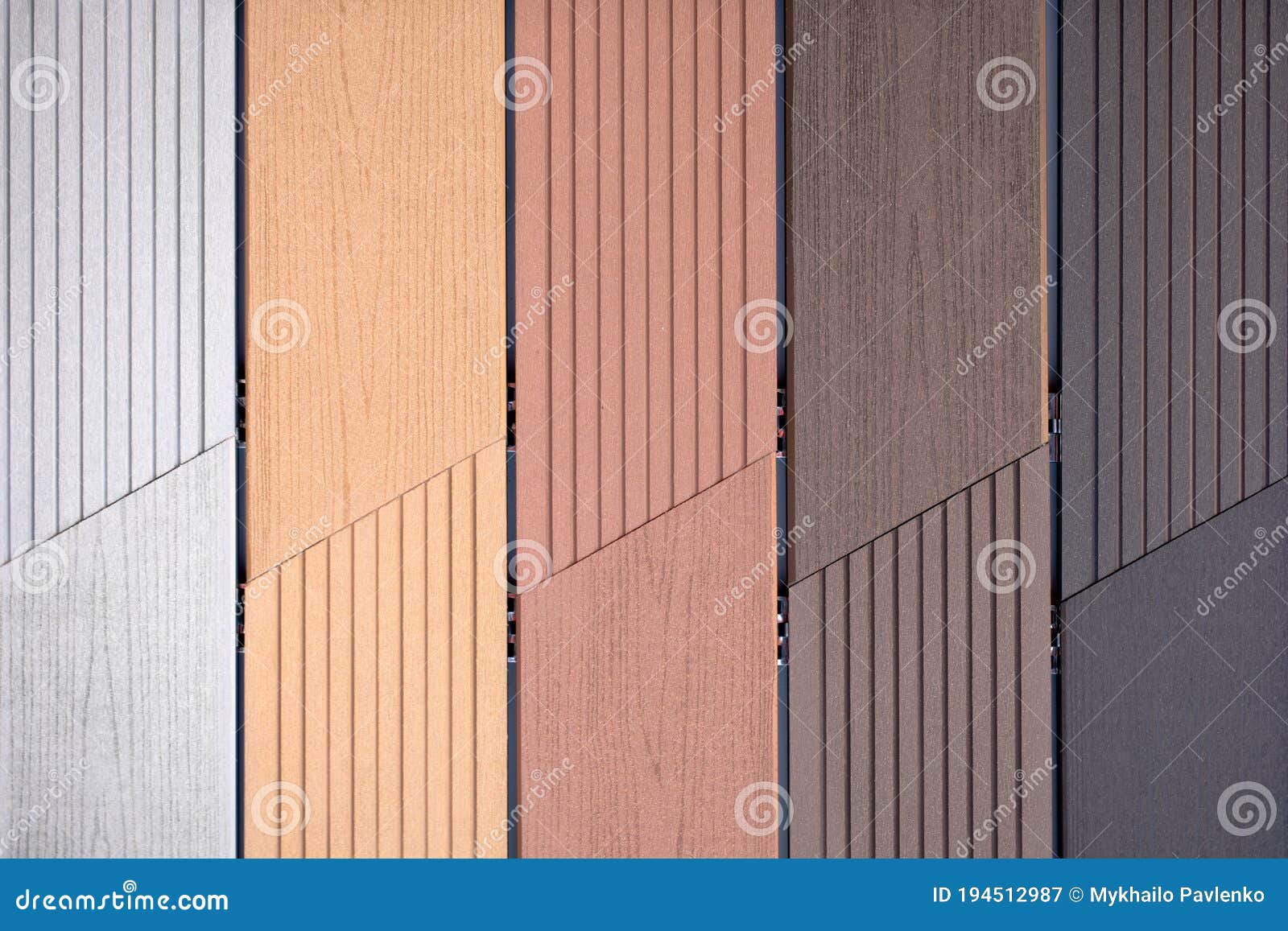Close Up of Vinyl Siding Samples Texture Stock Image Image of