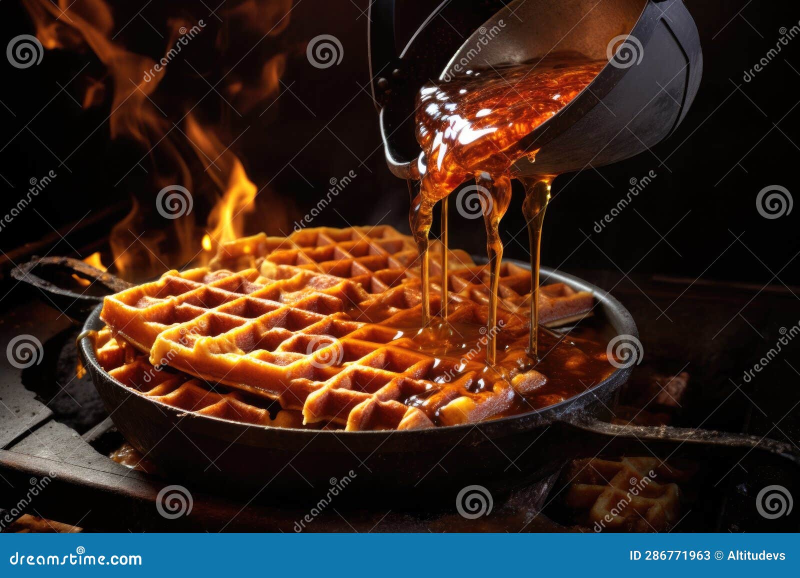 Waffle Batter Stock Illustrations 209 Waffle Batter Stock