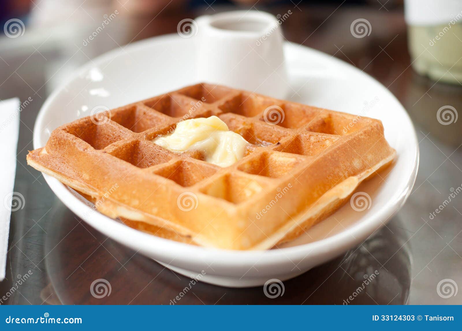 Close up of waffle stock image. Image of lunch, gourmet 33124303