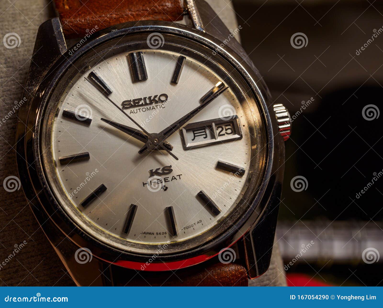 Close-up of a Vintage King Seiko Watch from the 70s with Copy Space  Editorial Image - Image of japanese, japan: 167054290