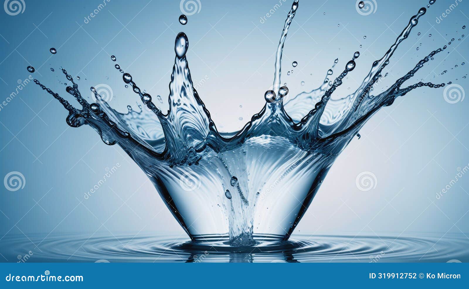 close-up of water with a dynamic splash