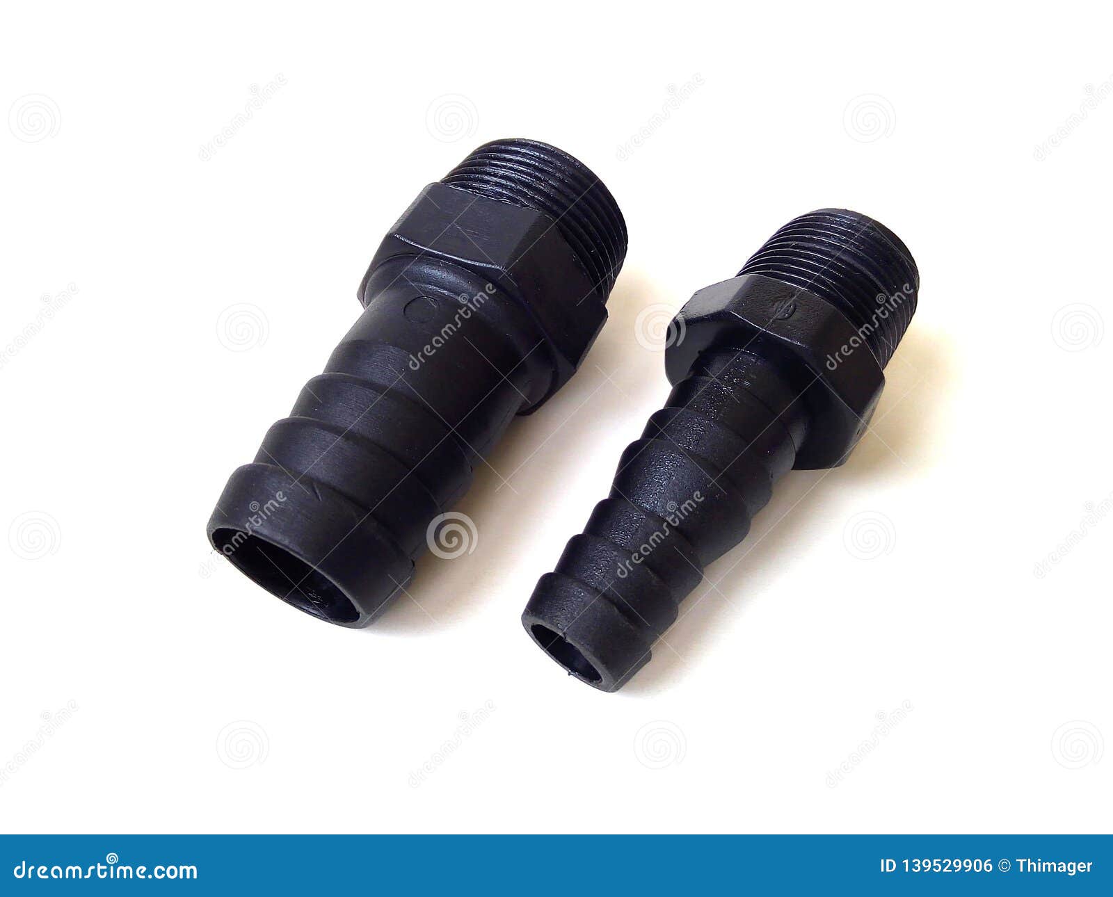 Black Plastic Pipe Fitting. Stock Photo Image of element, accessory